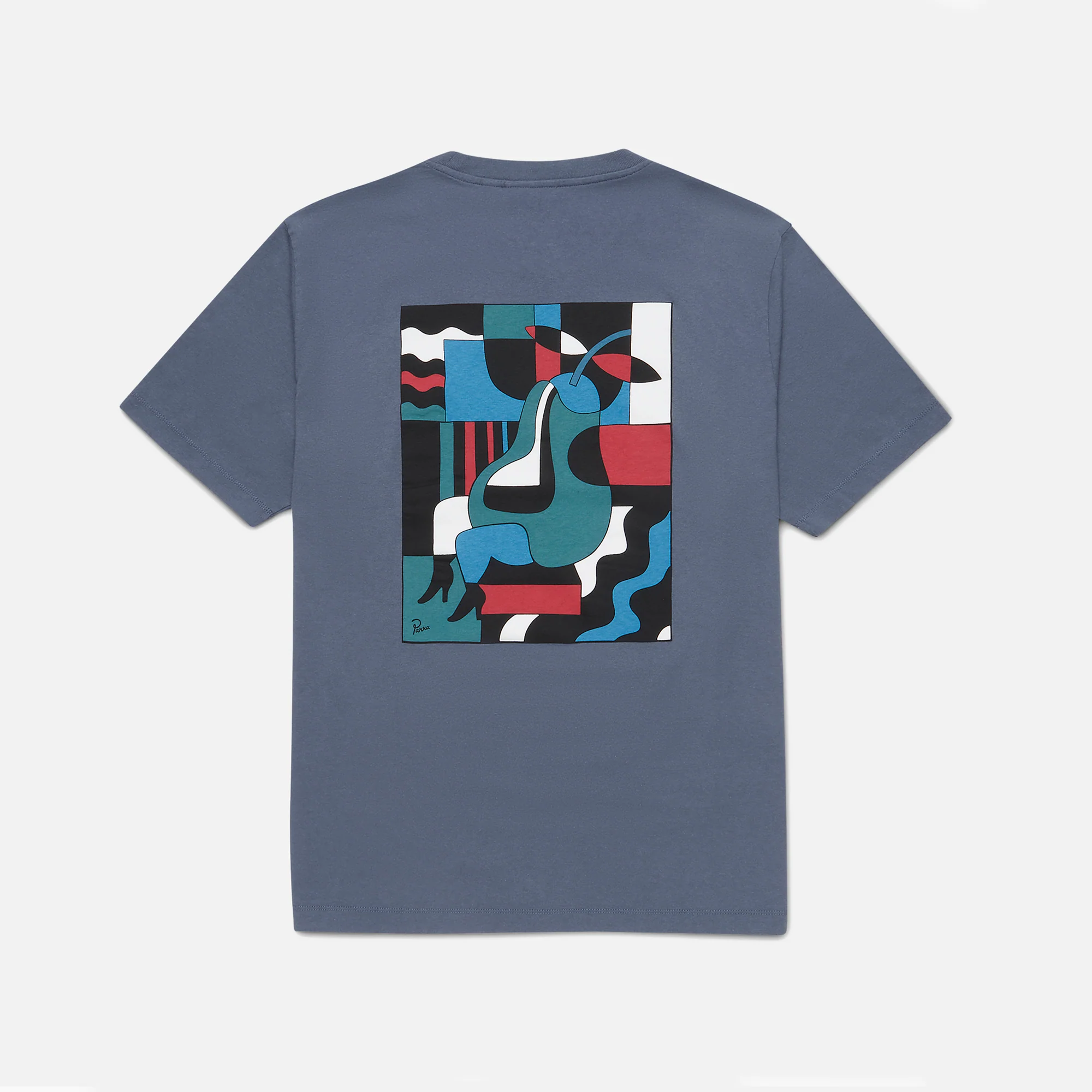by Parra Blue Sitting Pear Tee - Indigo - Image 2