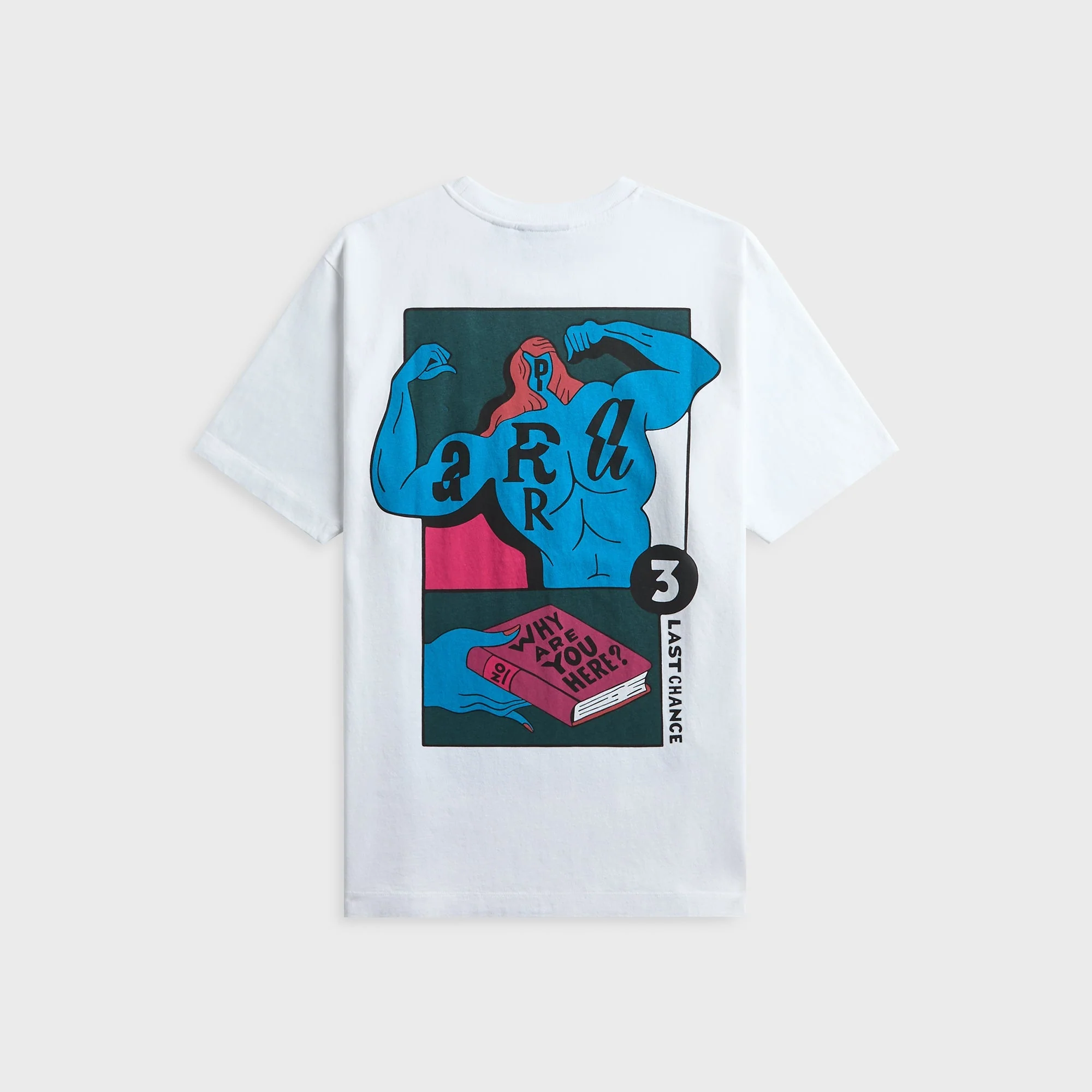 by Parra Why Are You Here Tee - White - Image 2