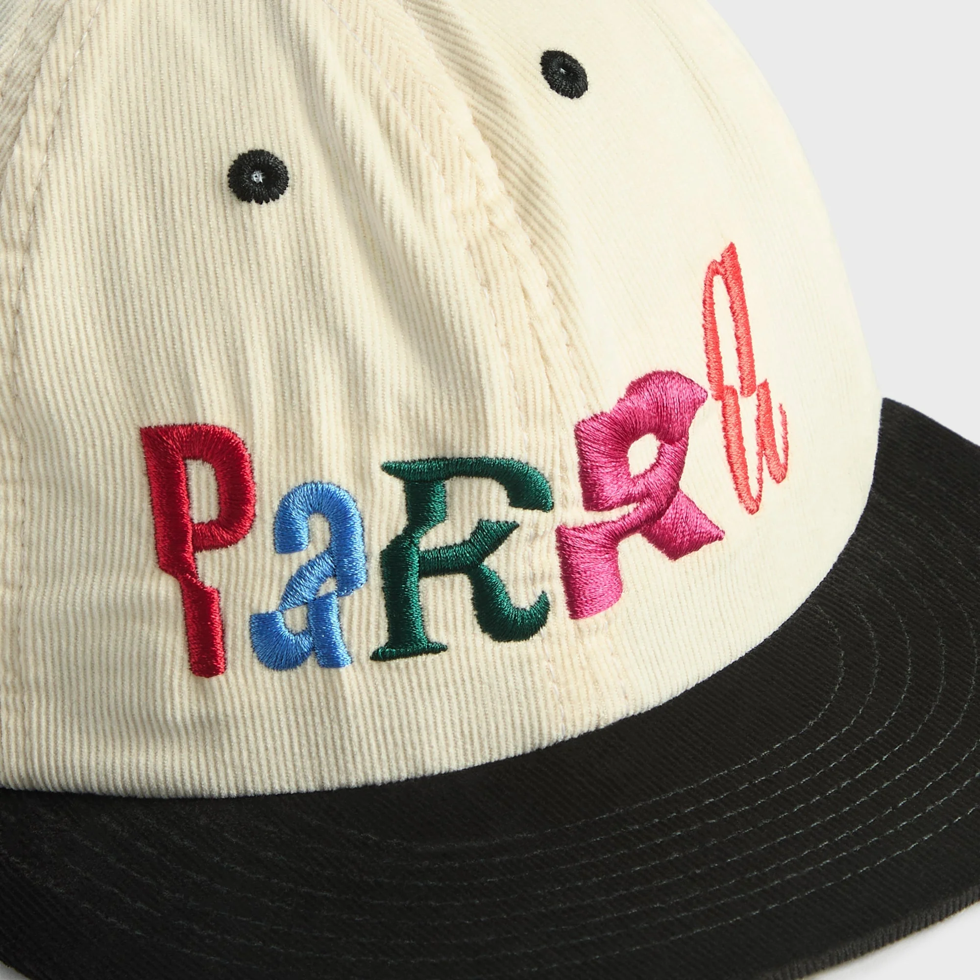 by Parra Error Logo 6 Panel Cap - Off White - Image 3