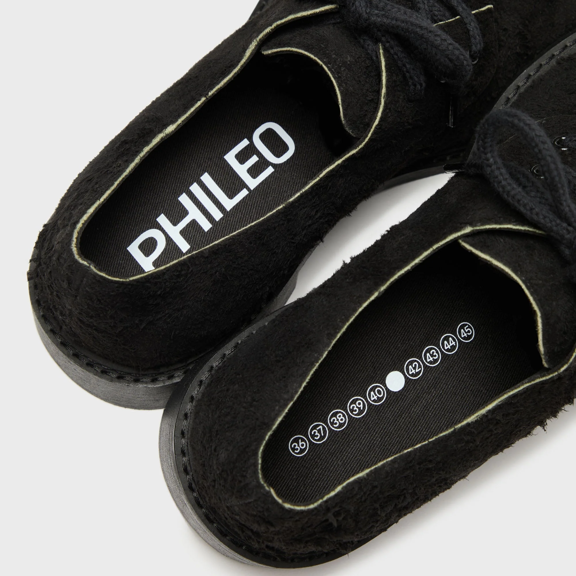 PHILEO 073 Derby Suede Sunrise - Black - Image 4
