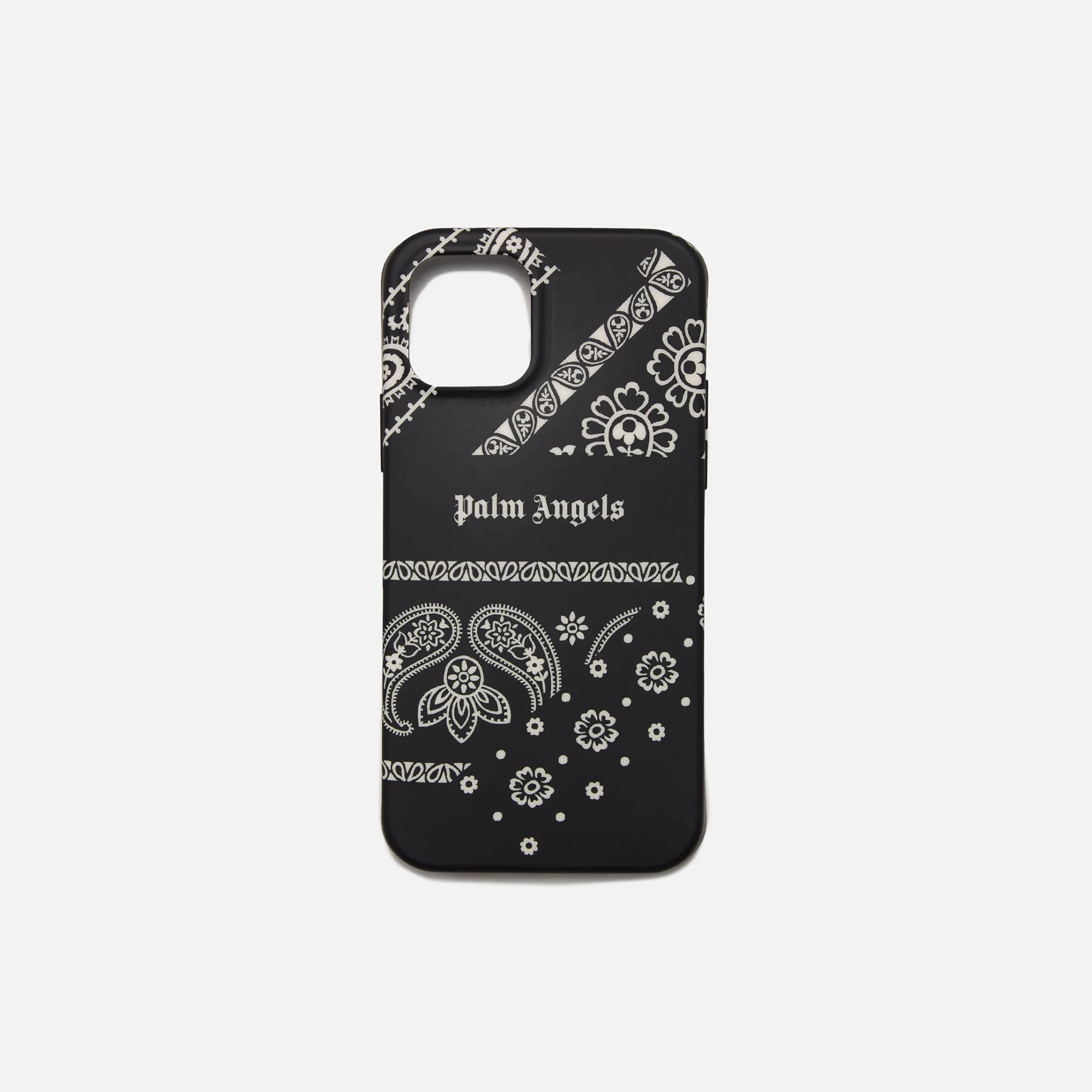 Palm Angels Bandana iPhone Case 12/12 Pro - Black