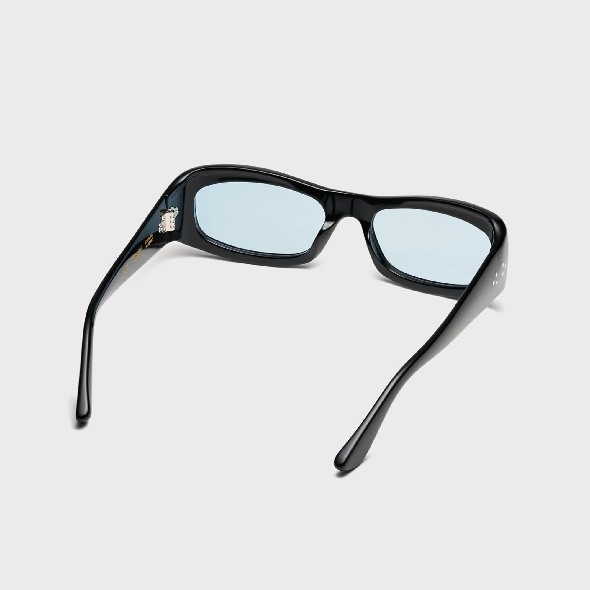 Port Tanger Saudade Sunglasses - Black / Blue Lens - Image 4