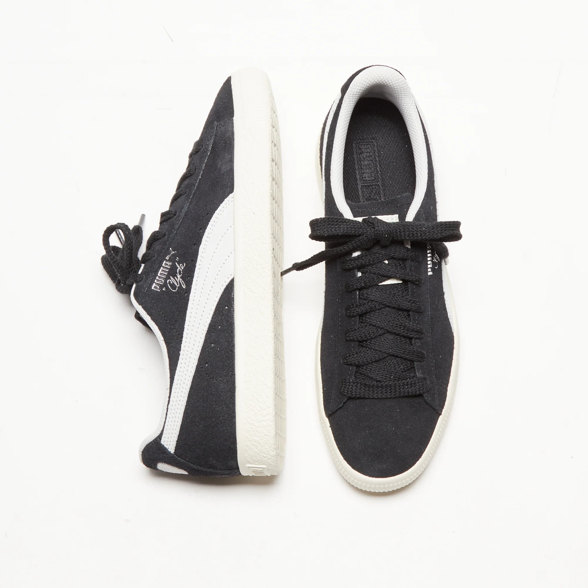 Puma Clyde Hairy Suede Teasel - Black - Image 4