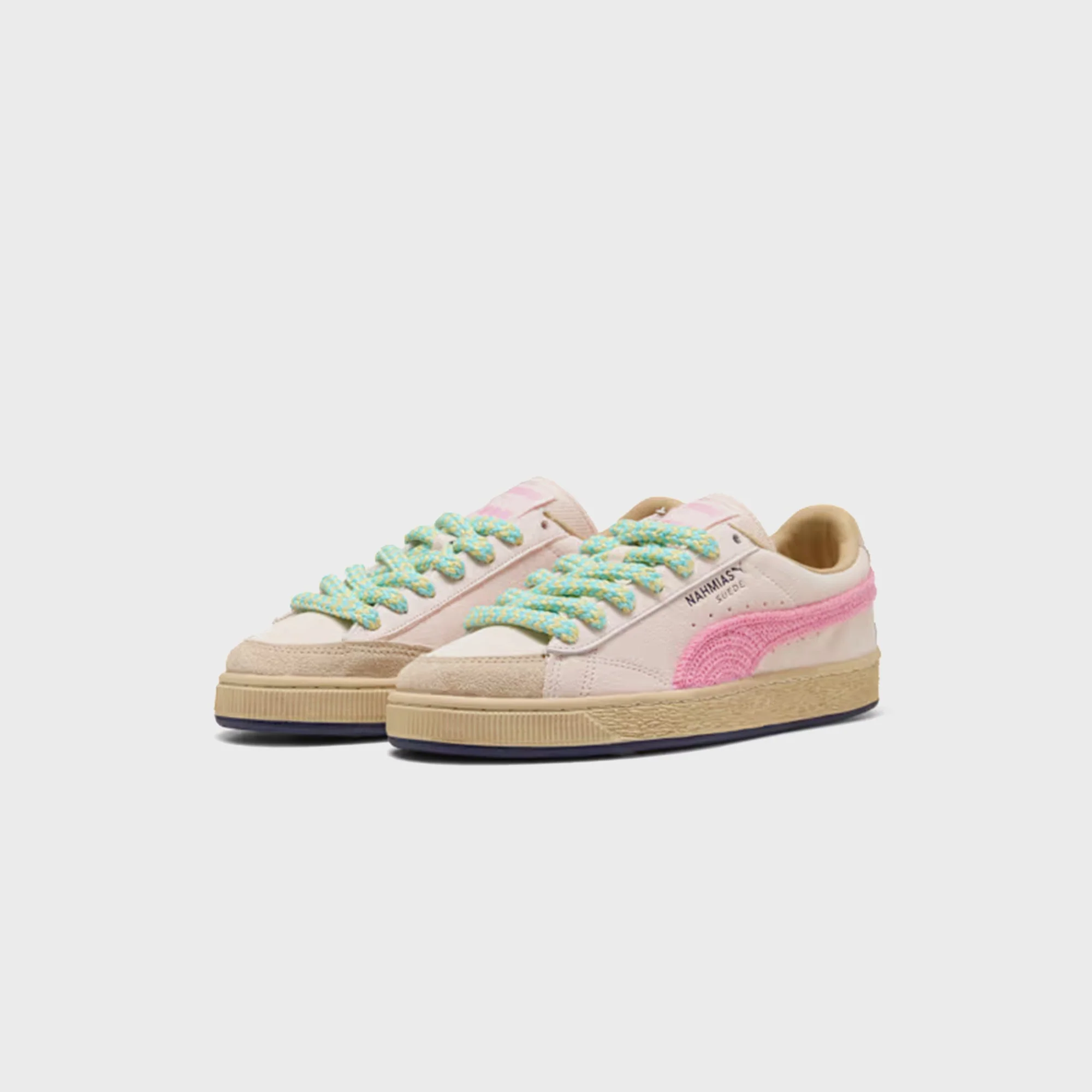 PUMA x NAHMIAS Suede Crochet - Jasmine Flower / Pink Pixel / Canvas - Image 2