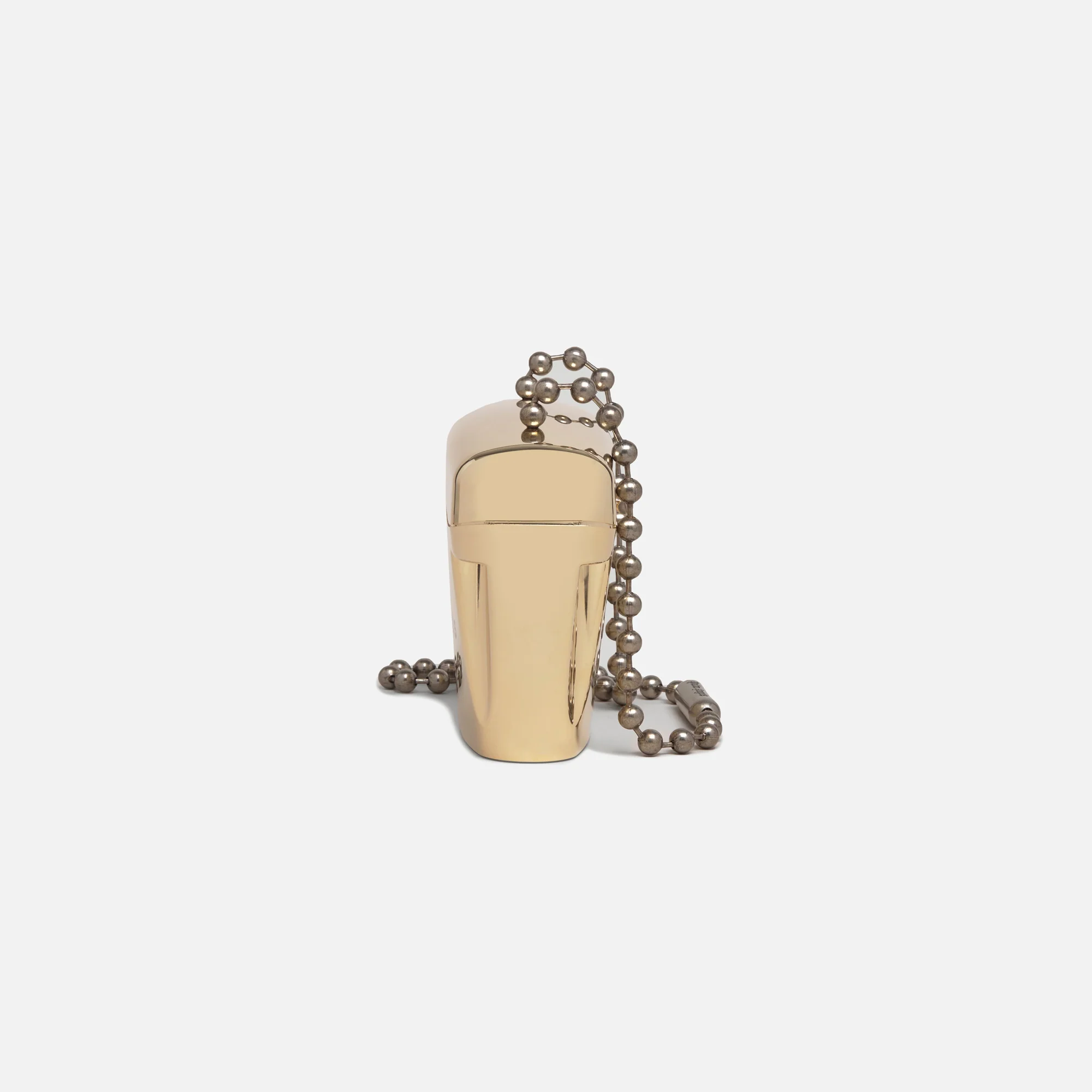 Palm Angels Metal Mini Padlock Bag - Gold - Image 3