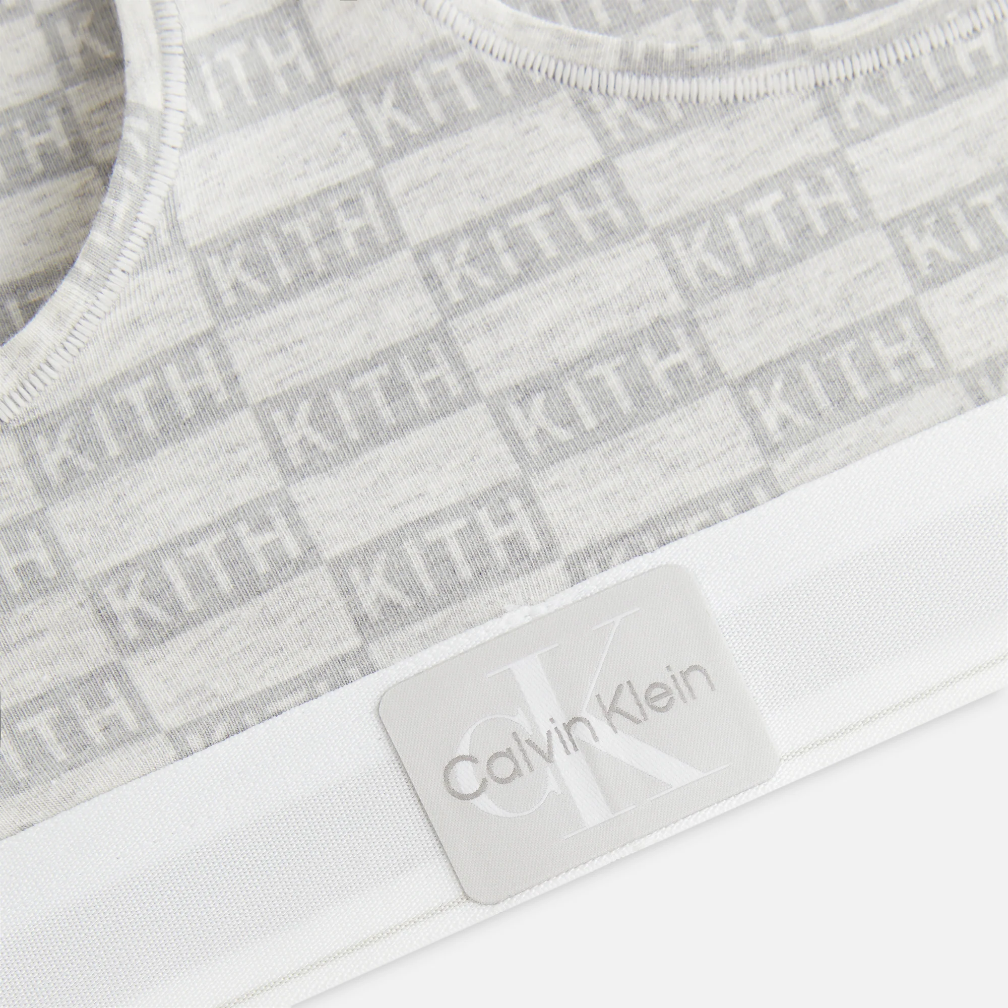 Kith Women for Calvin Klein Classic Bralette - Light Heather Grey - Image 3