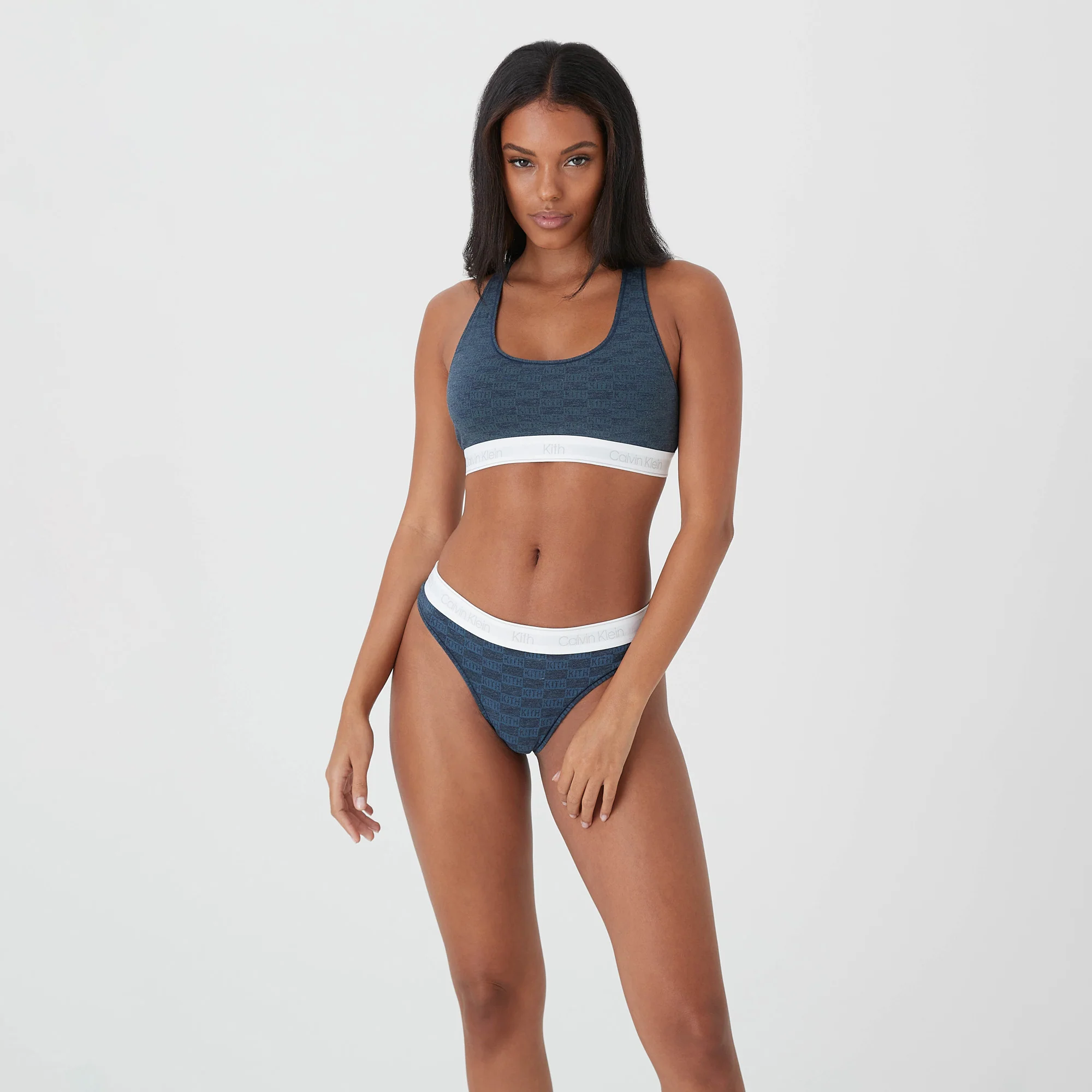 Kith Women for Calvin Klein Classic Bralette - Navy Heather - Image 7
