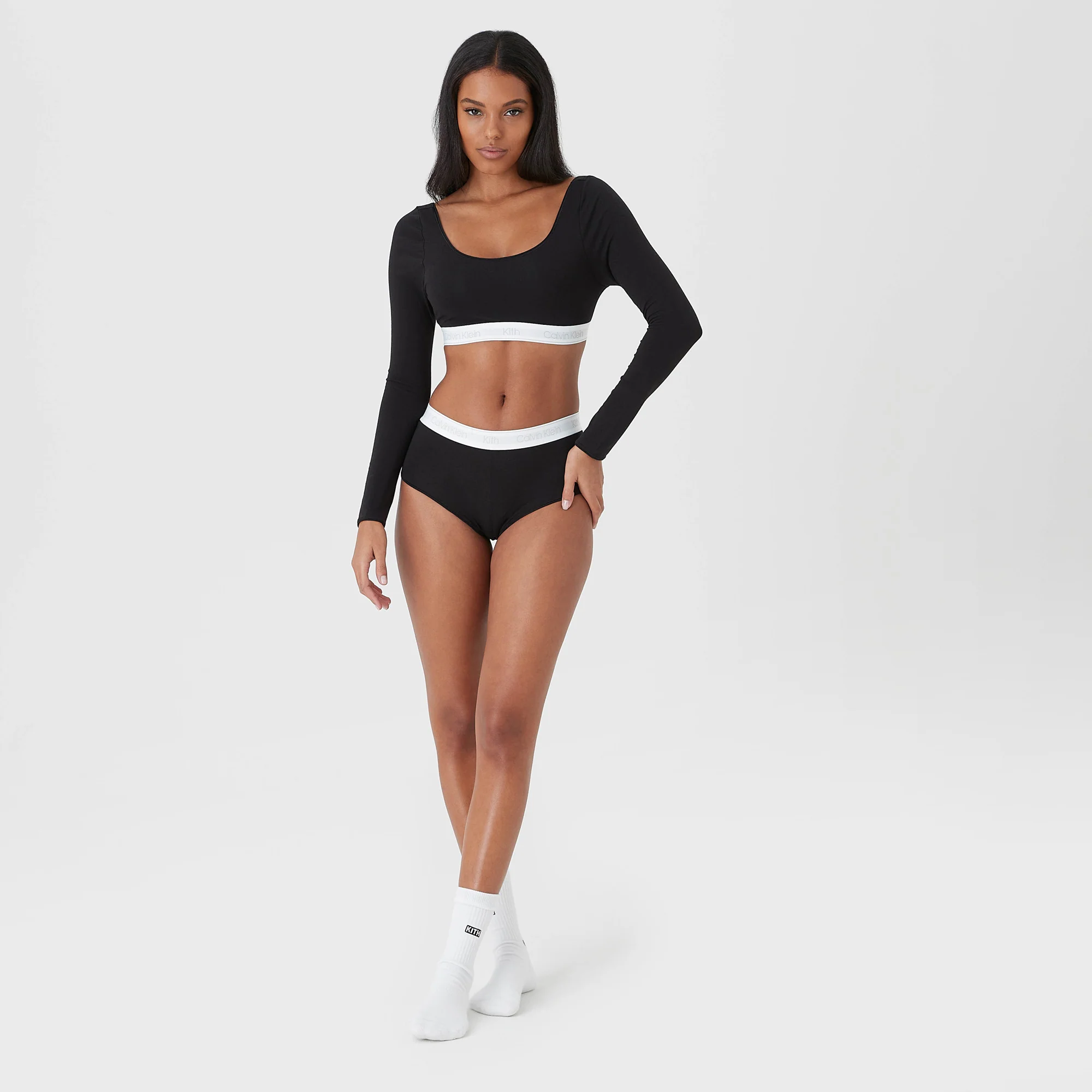 Kith Women for Calvin Klein Seasonal Boyshort - Black - Image 5