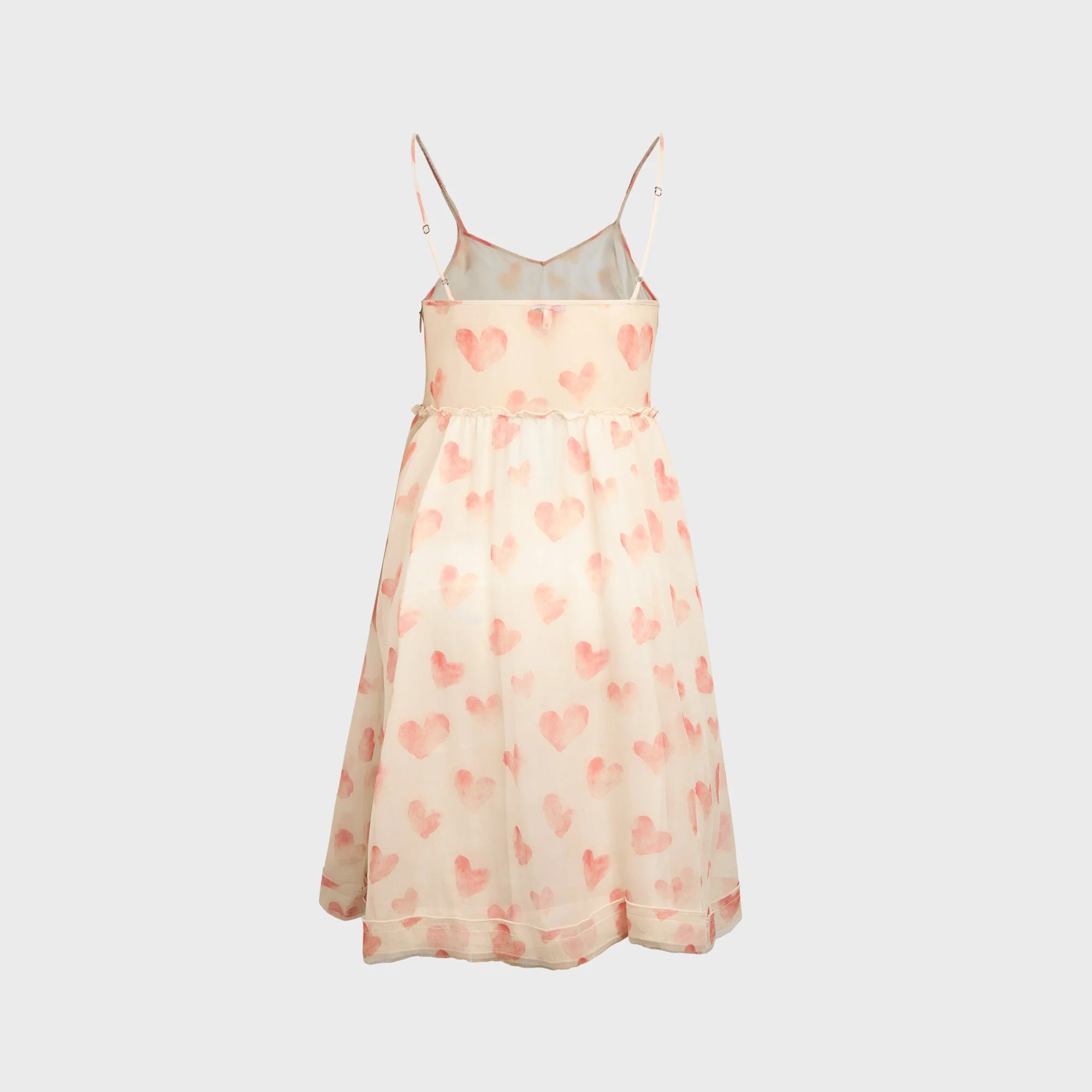 R13 Strappy Slip Dress - Red Hearts - Image 2
