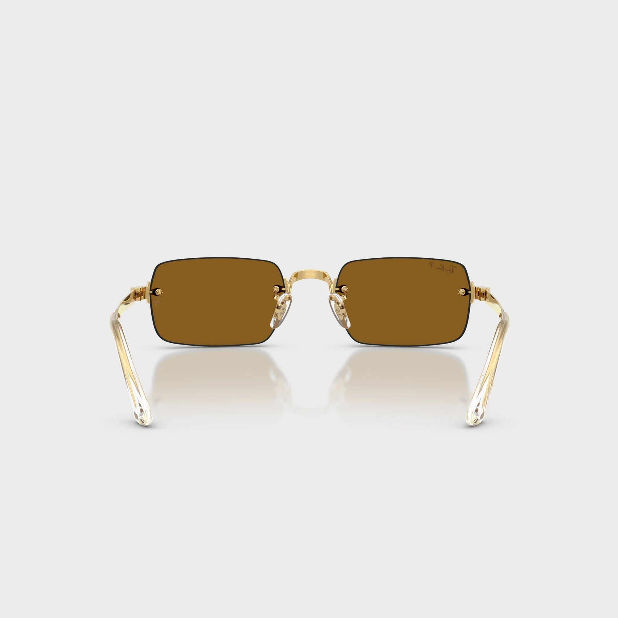 Ray Ban x A$AP ROCKY Rimless Sunglasses - Gold / Brown - Image 3