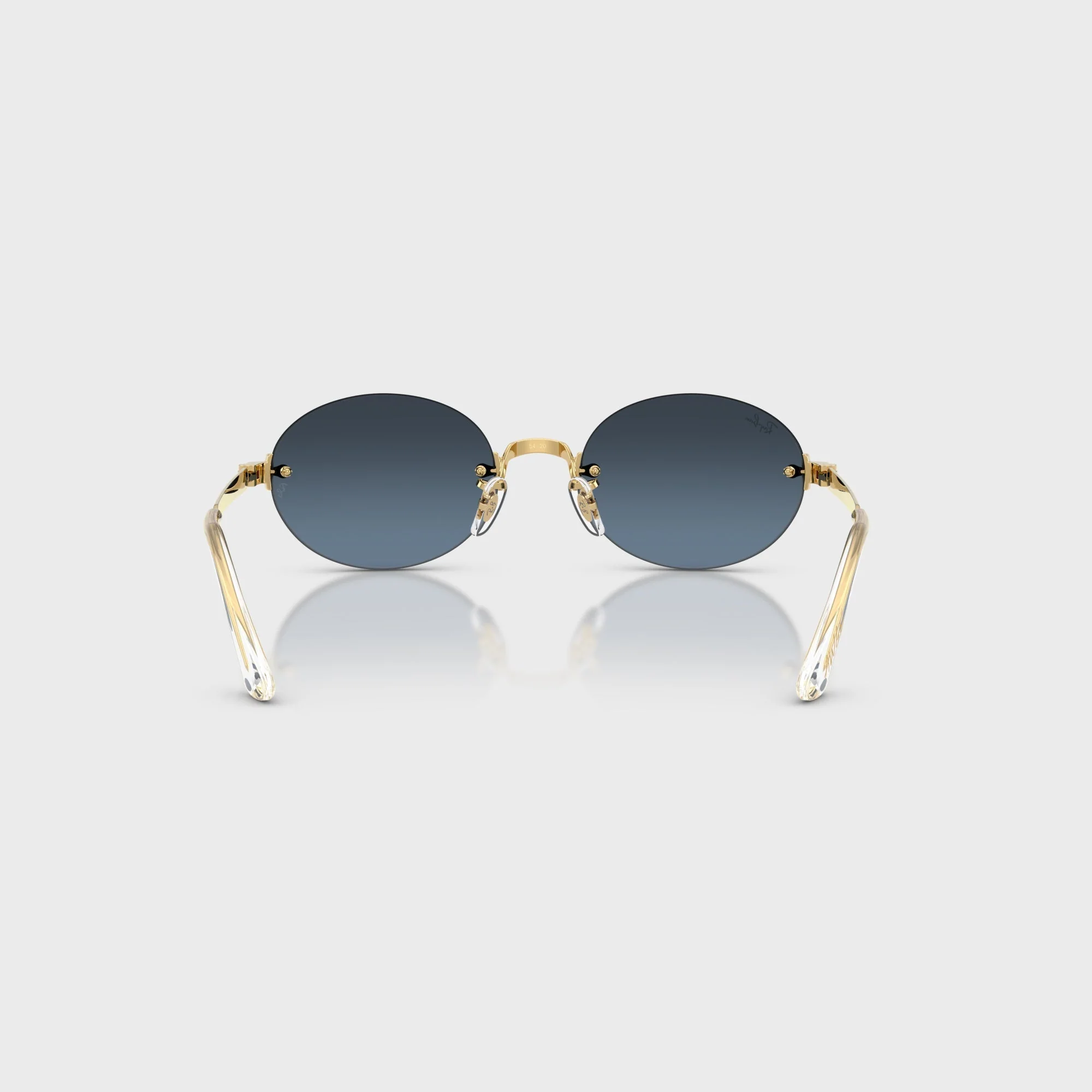 Ray Ban x A$AP ROCKY Rimless Sunglasses - Gold / Blue - Image 3
