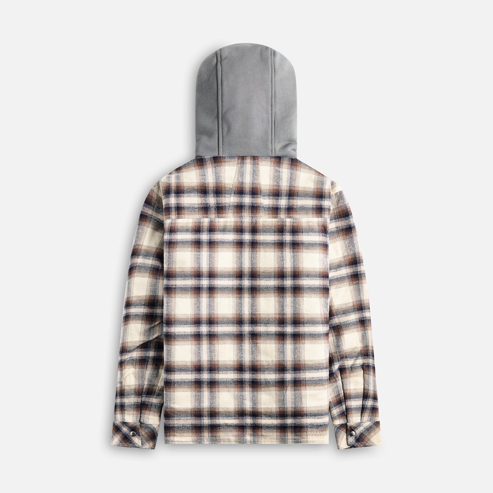 Rhude Hooded Flannel Jacket - Multi Brown - Image 2