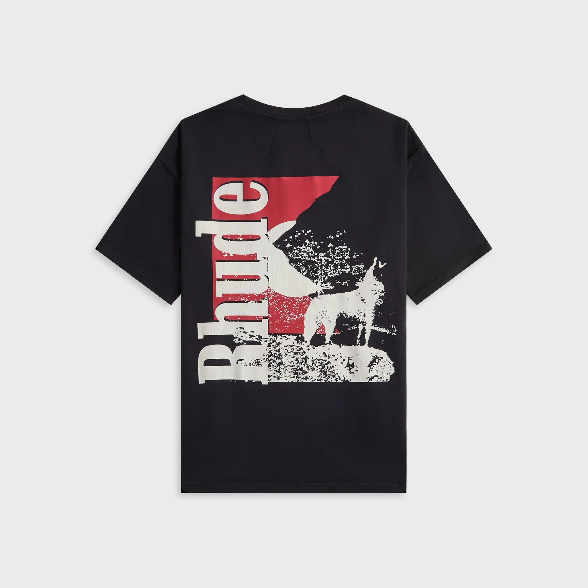 Rhude Moonlight Wolf Pocket Tee - Vintage Black / White / Red - Image 2