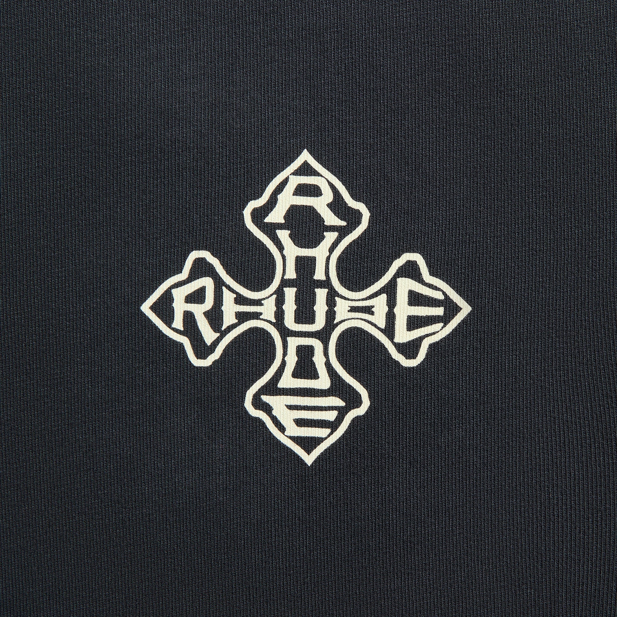Rhude Cross Tee - Vintage Black - Image 3