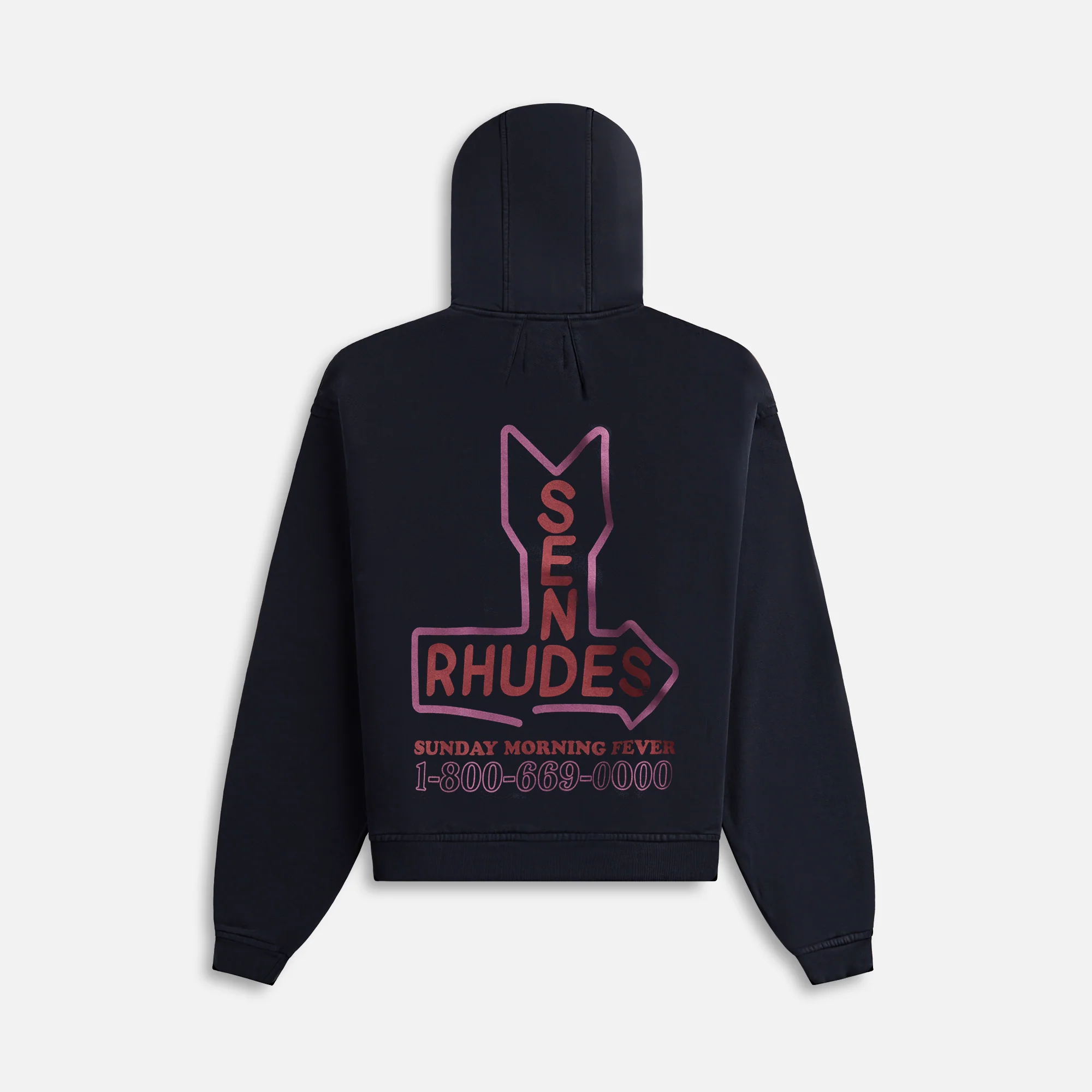 Rhude Send Hoodie - Vintage Black - Image 2