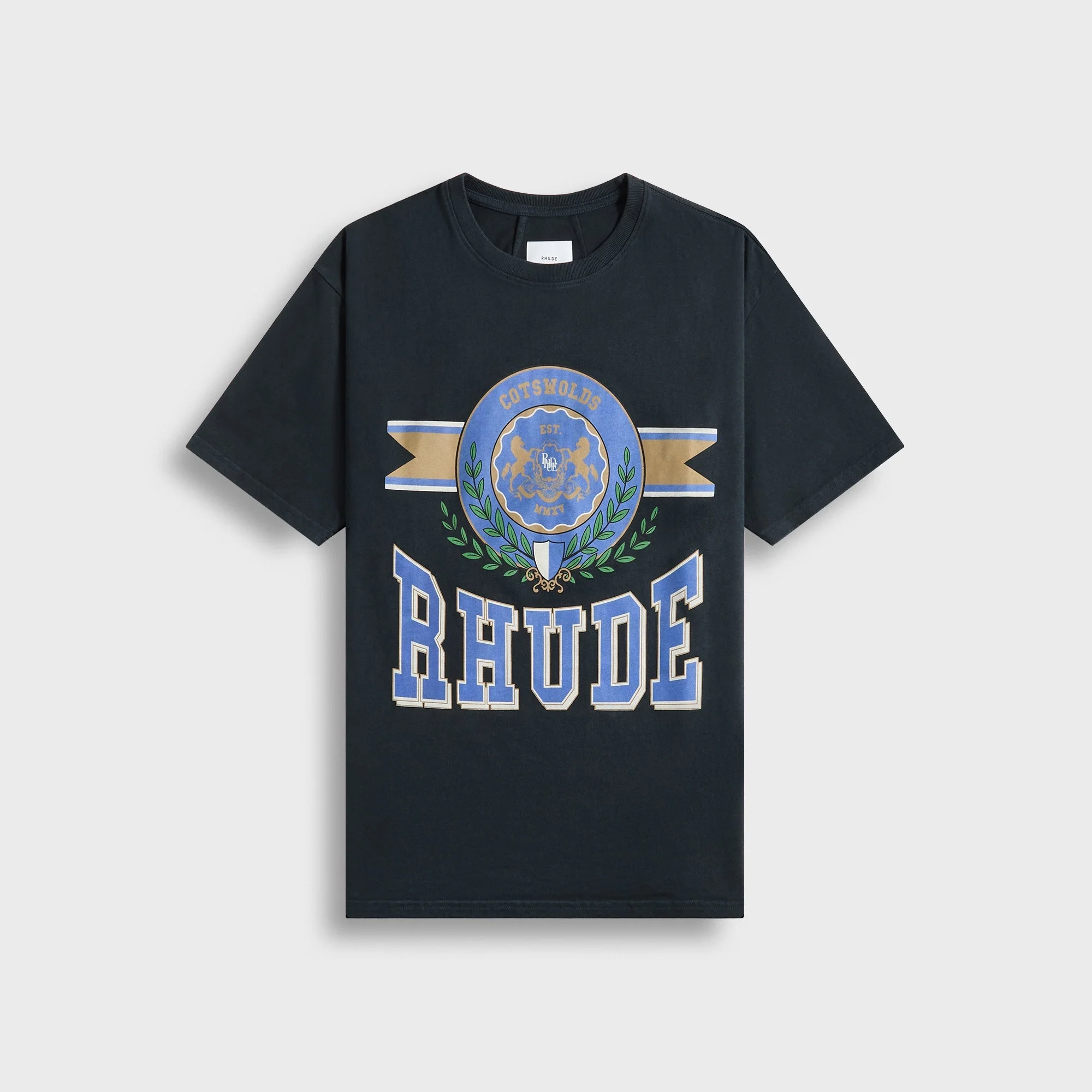 Rhude Cotswold Crest Tee - Vintage Black
