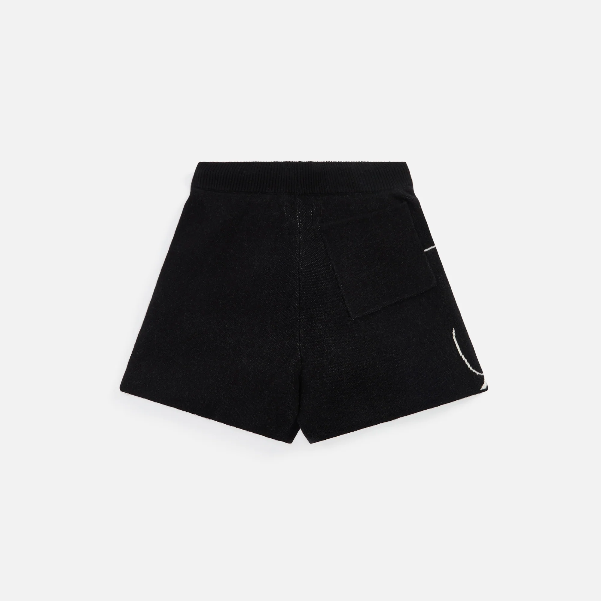 Rhude Knit Logo Short - Black / Crème - Image 2