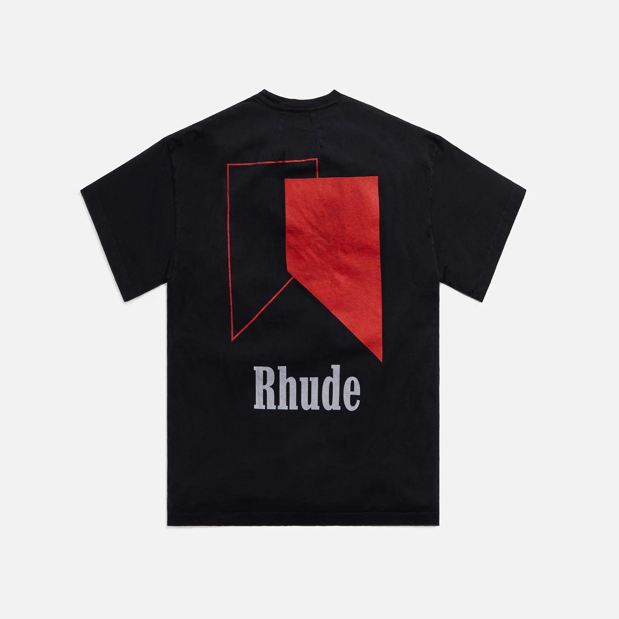 Rhude Track Logo Tee - Vintage Black - Image 2