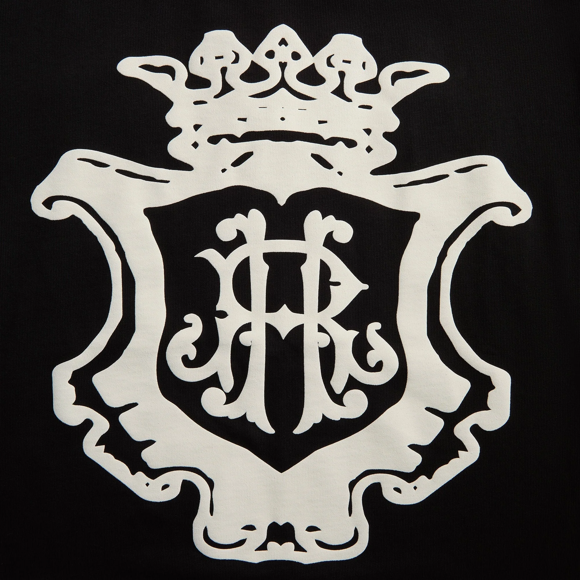 Rhude Oversized Chateau Crest Tee - Black / White - Image 3