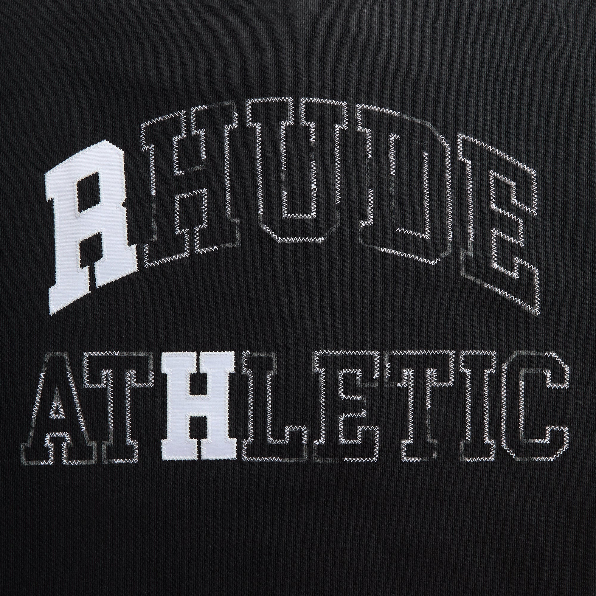 Rhude Athletic Tee - Vintage Black / White - Image 3