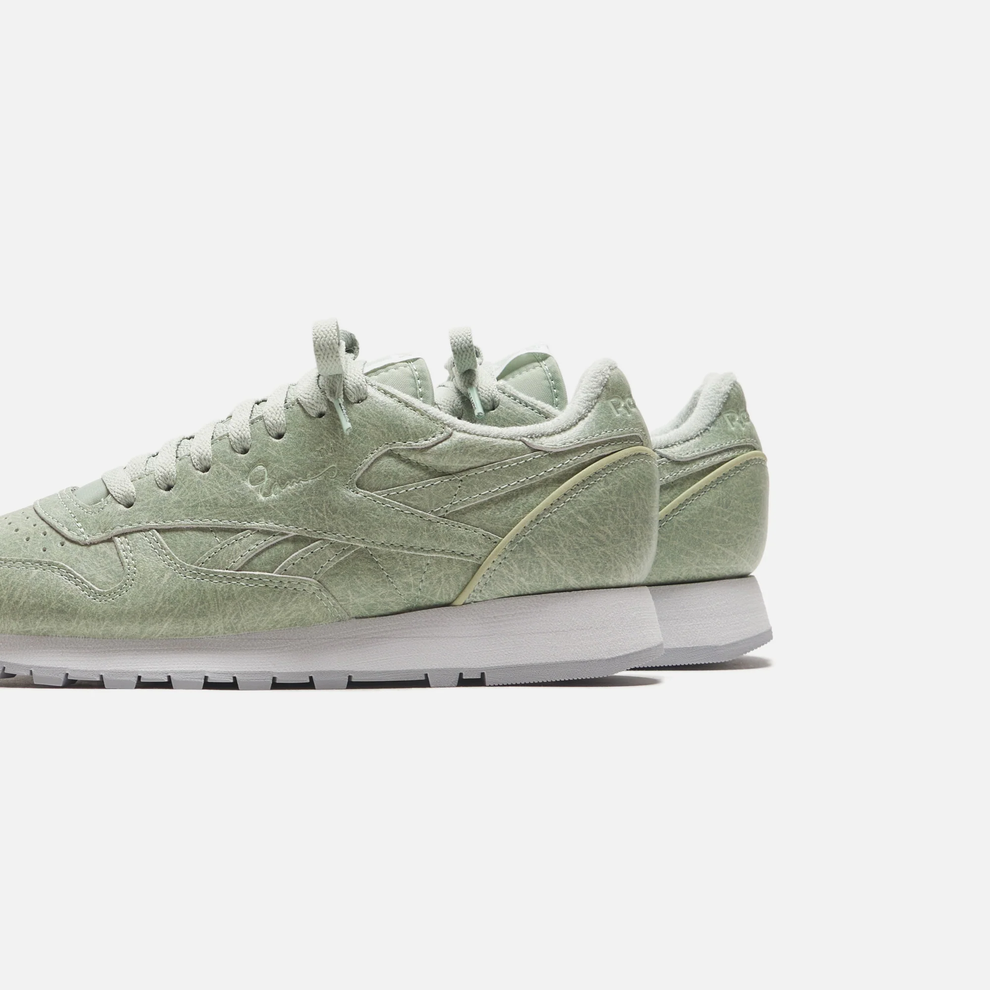 Reebok Classic Leather - Light Sage / Footwear White / Cold Grey 2 - Image 3