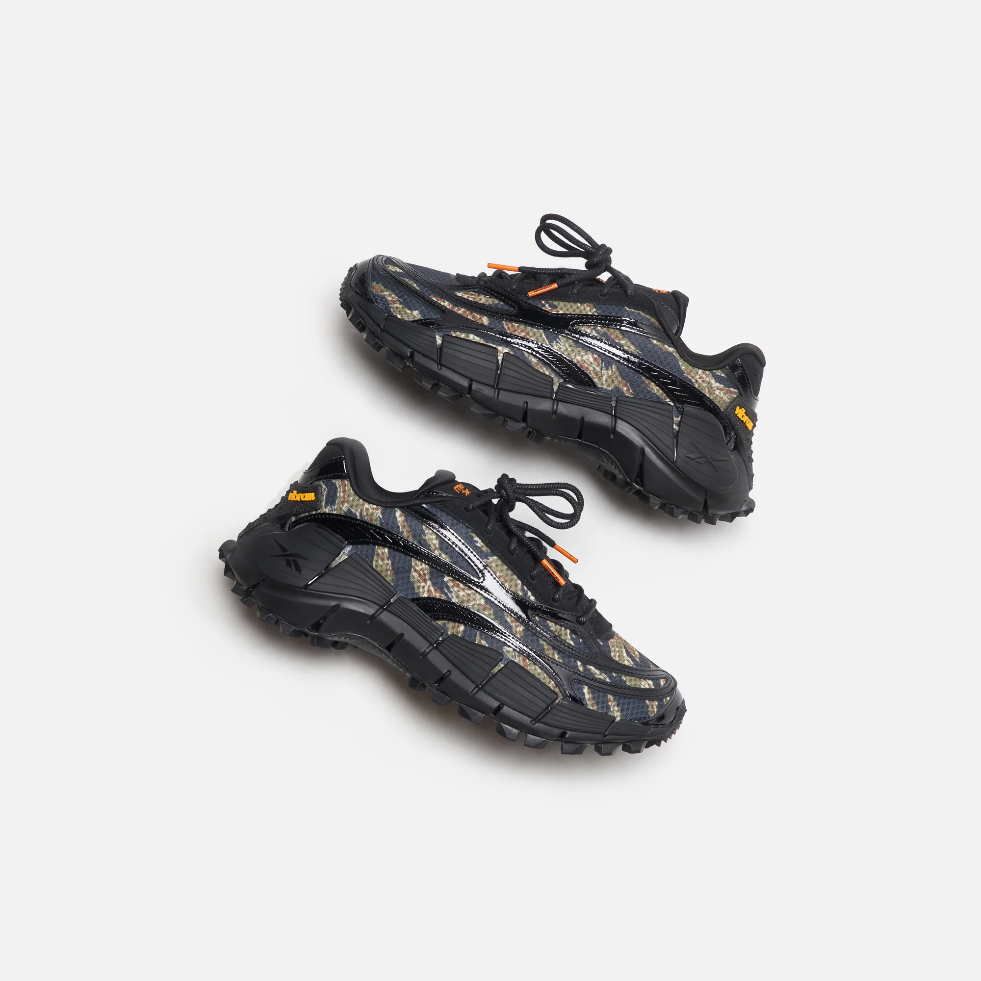 Reebok x Maharishi Zig Kinetica 2.5 Core - Black / High Vis Orange / Warm Olive - Image 6