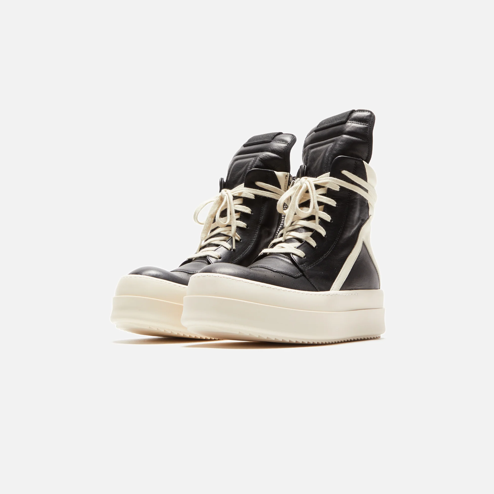 Rick Owens WMNS Mega Bumper Geobasket - Black / Milk - Image 2