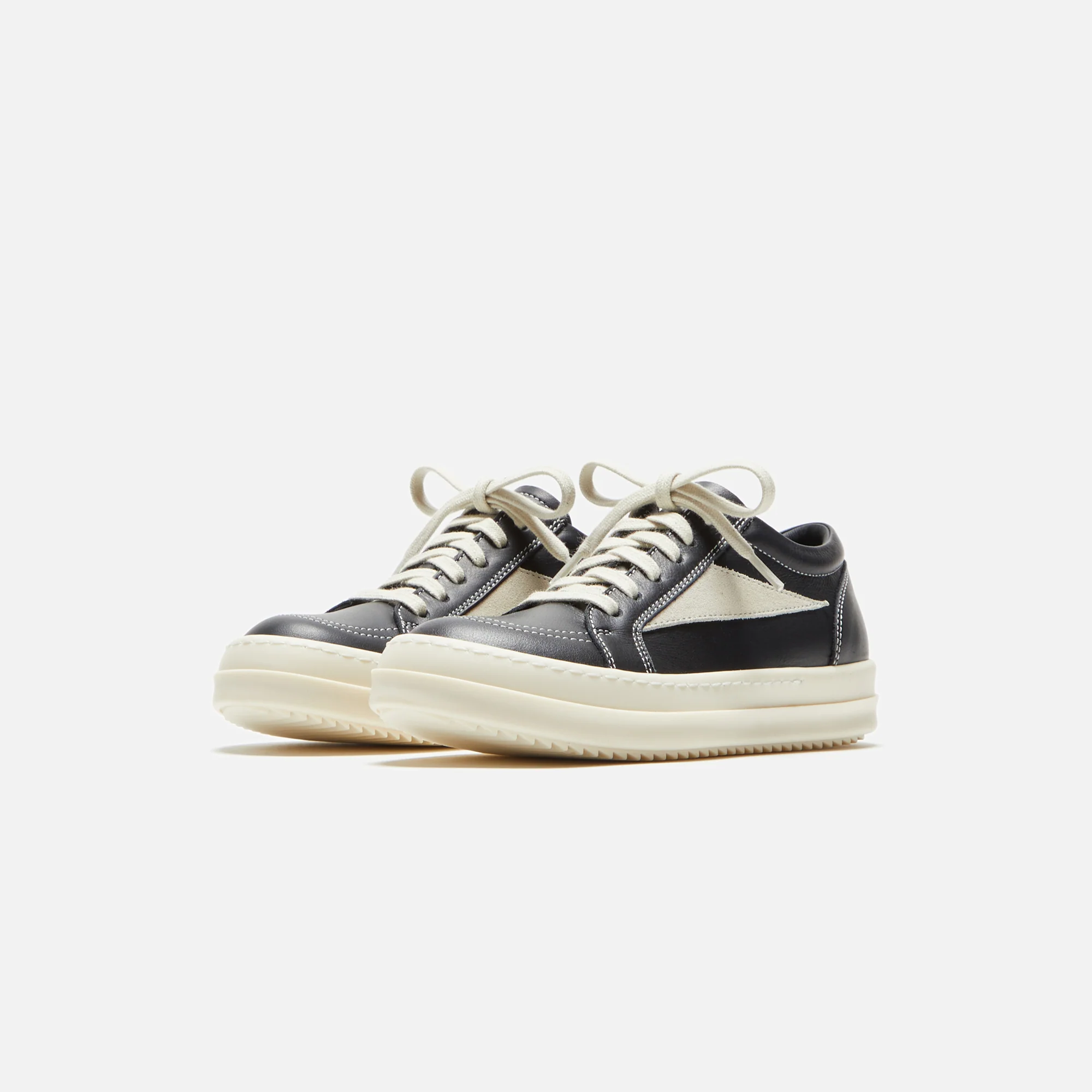 Rick Owens Kids Vintage Sneakers - Black / Milk / Milk Scarpe in Pelle - Image 2