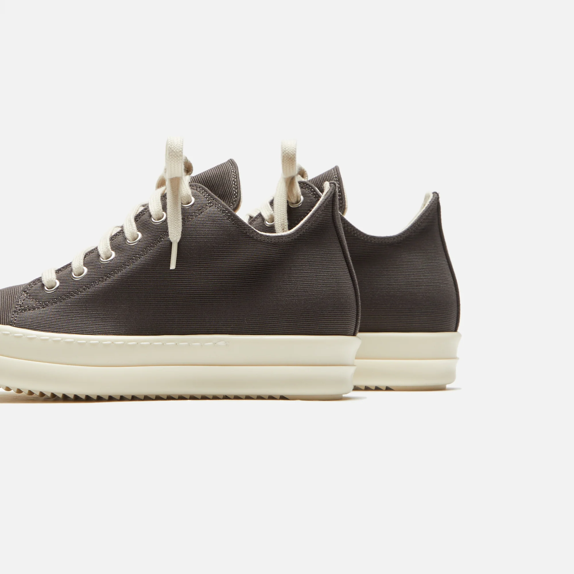 Rick Owens Scarpe Low Sneaker - Dark Dust / Milk / Milk - Image 3