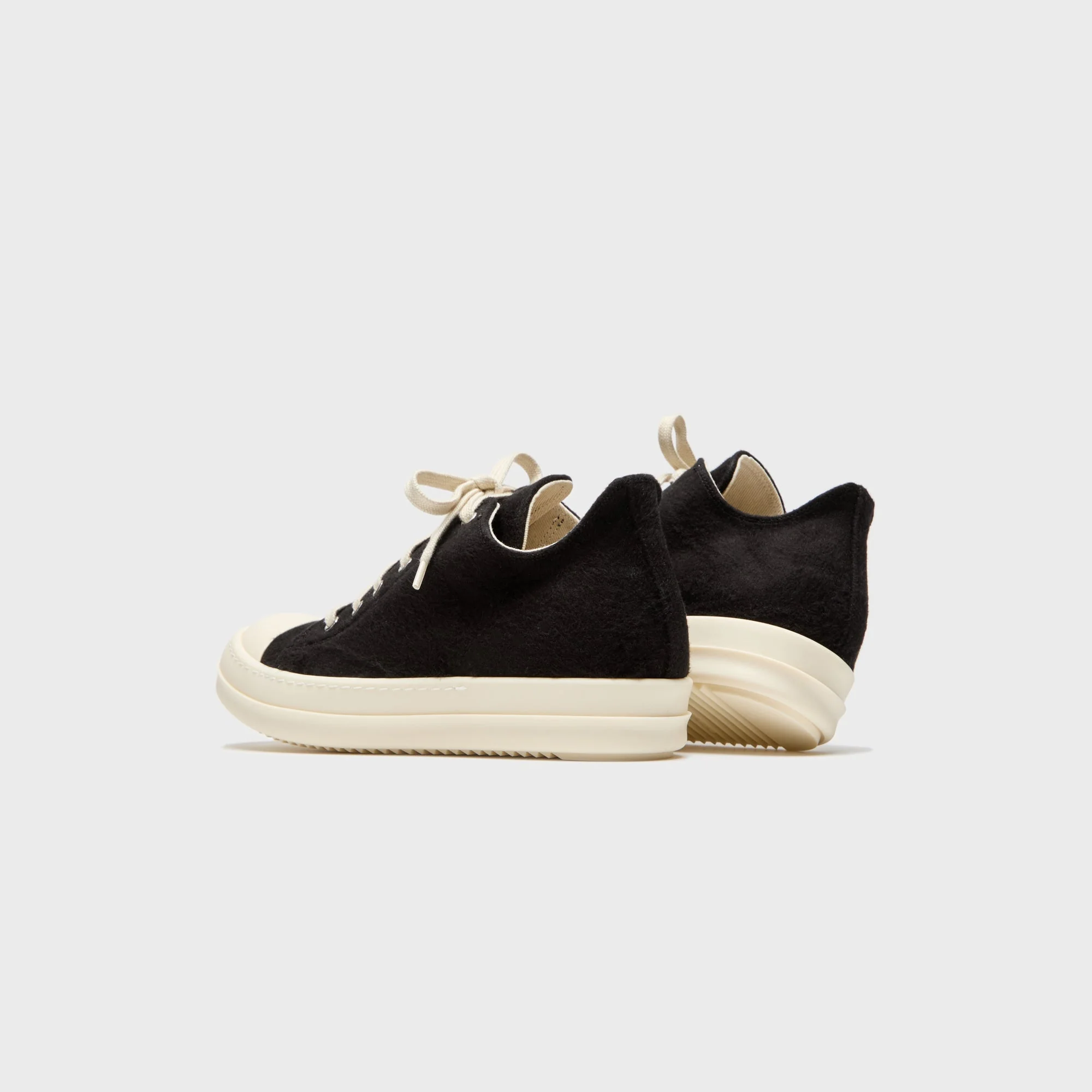 Rick Owens WMNS DRKSHDW Low Sneaks - Black / Milk / Milk - Image 4