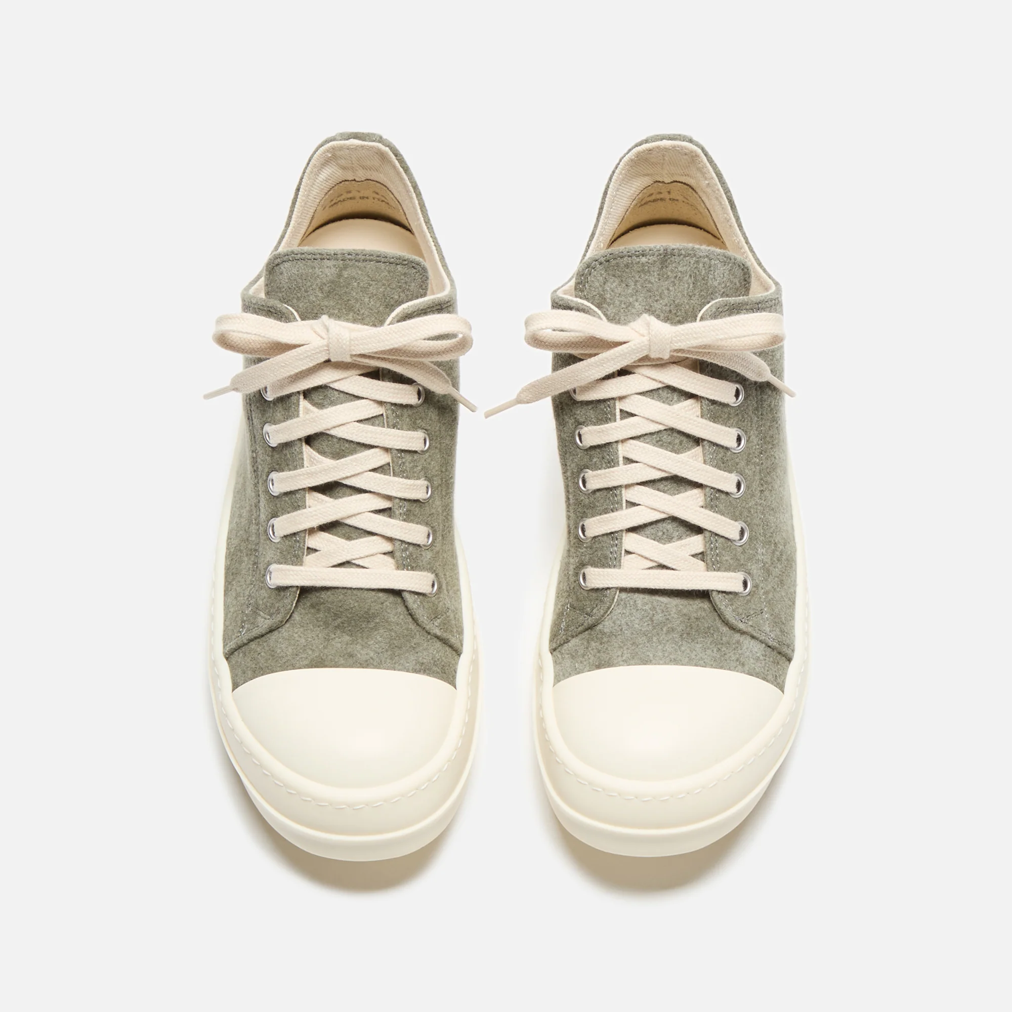 Rick Owens DRKSHDW Sneakers Low - Sage / Milk - Image 4