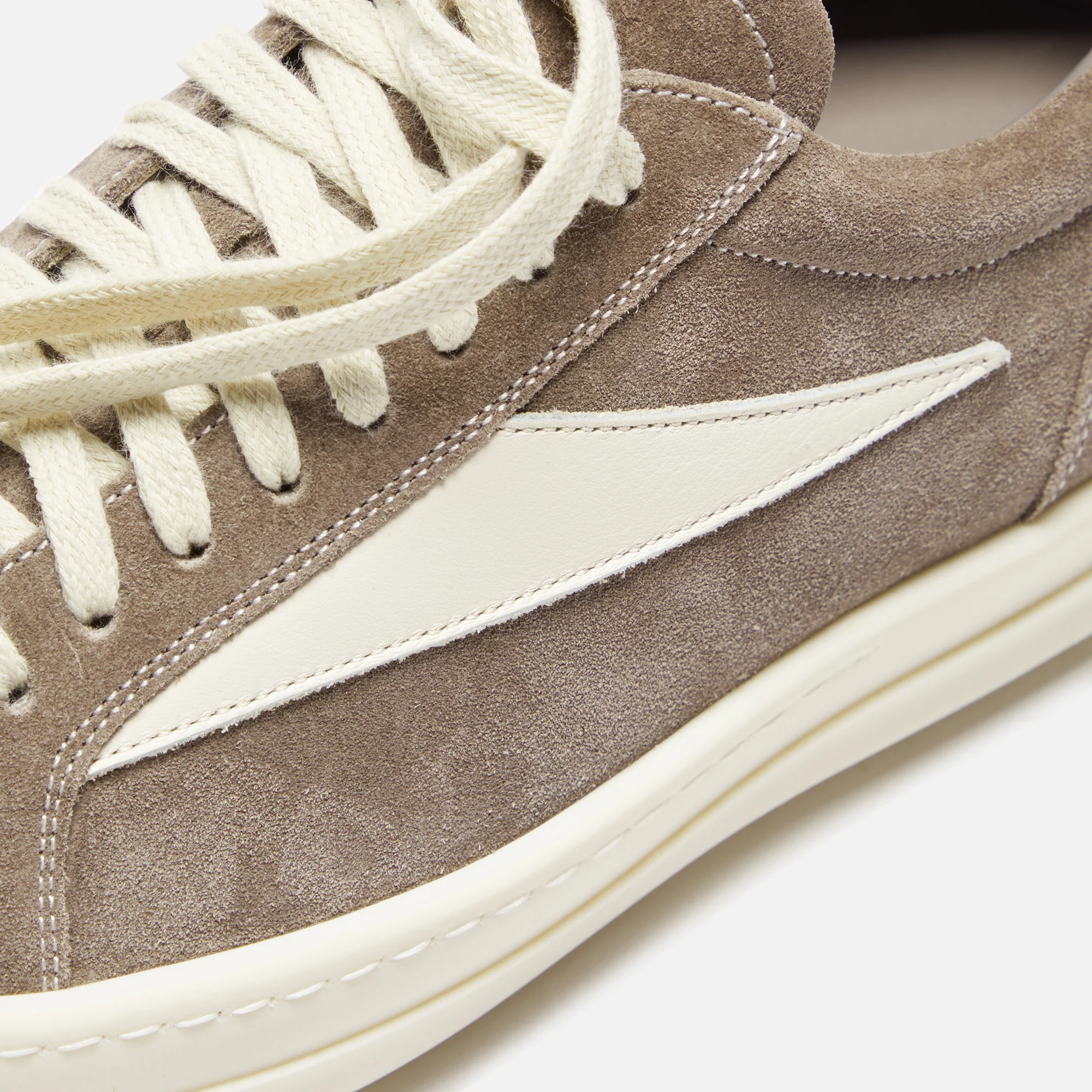 Rick Owens WMNS Vintage Sneakers - Dust / Milk / Milk - Image 4
