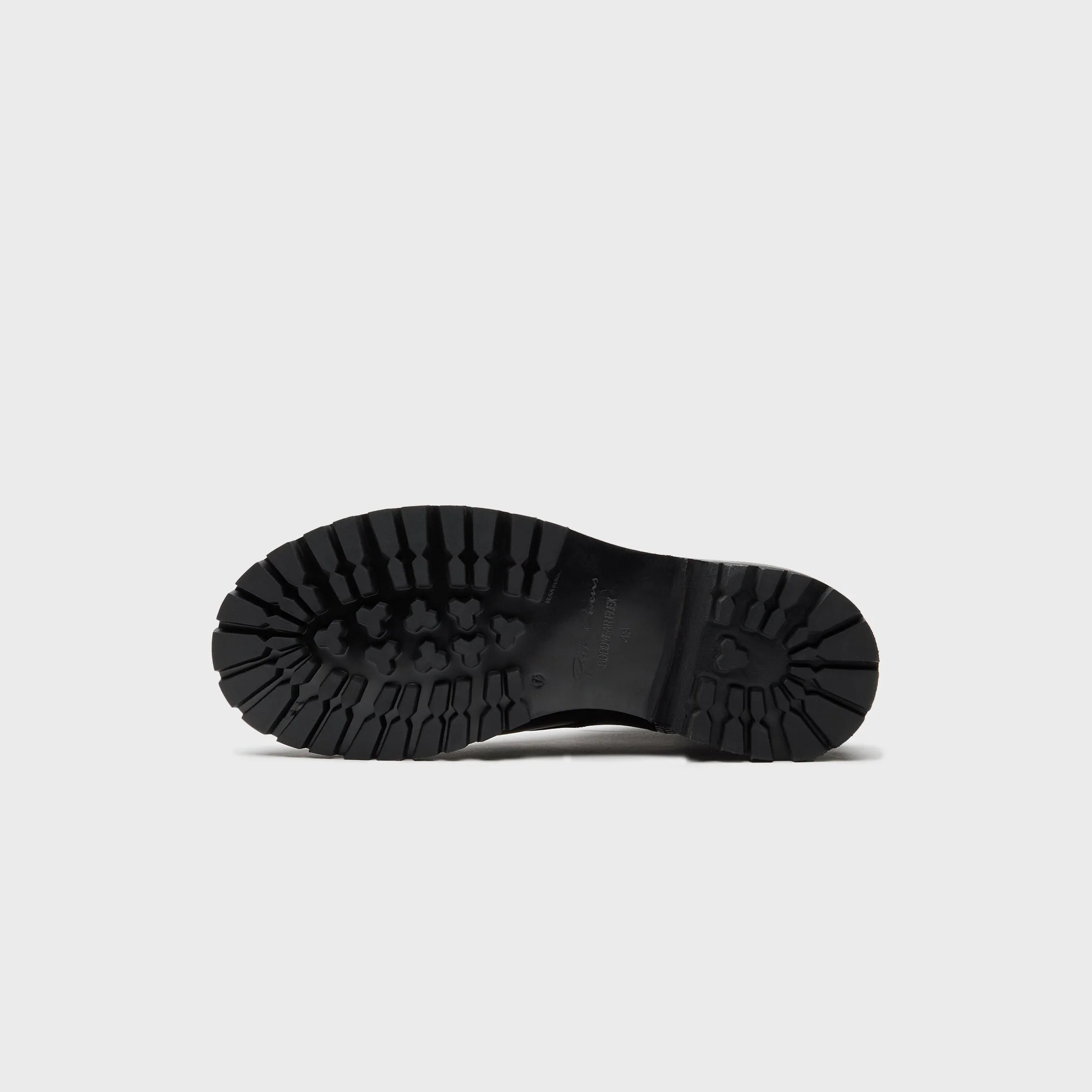 Rick Owens Army Low Boot Scarpe - Pelle Black - Image 5