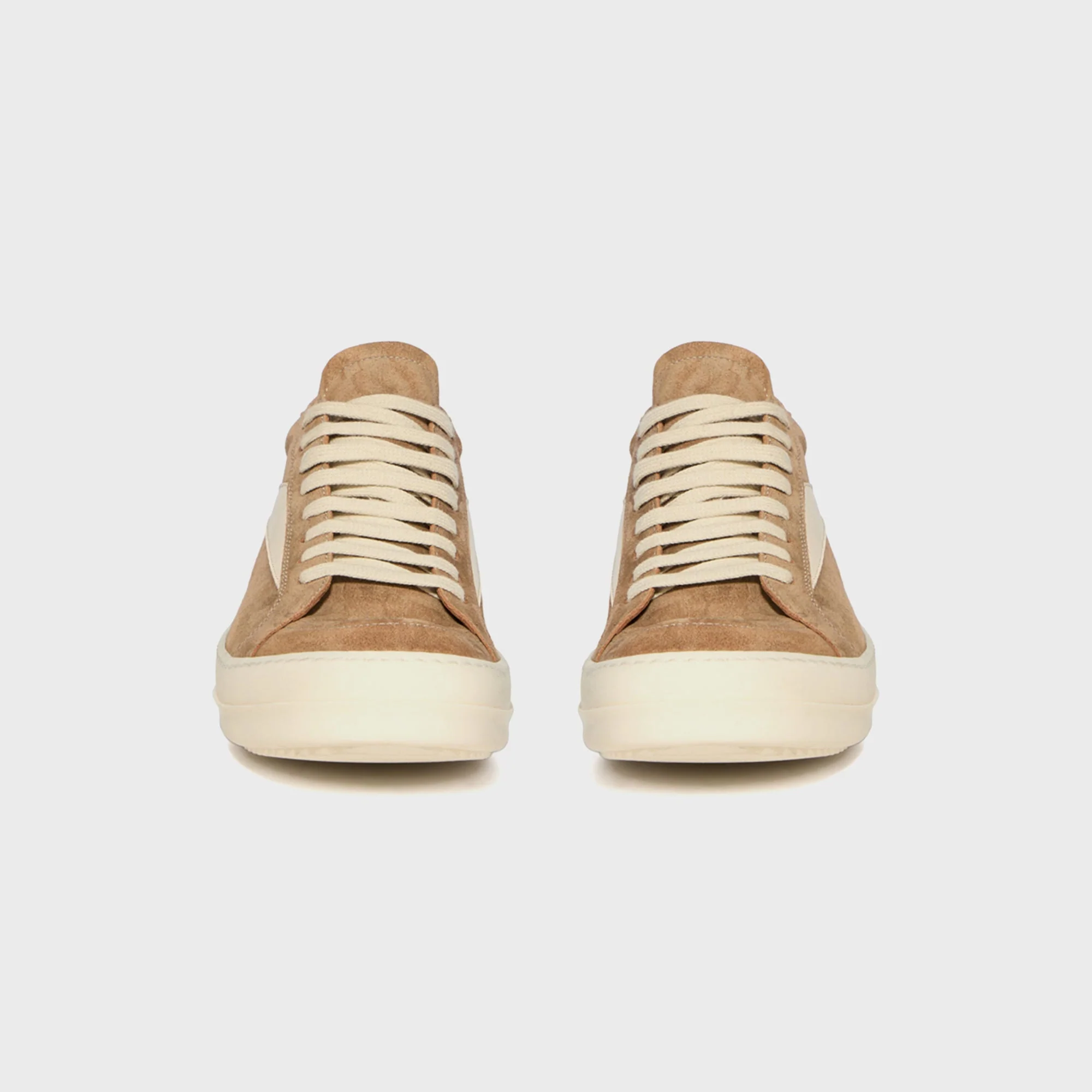 Rick Owens WMNS Temple Vintage Sneaks - Sumi Brown / Milk - Image 4
