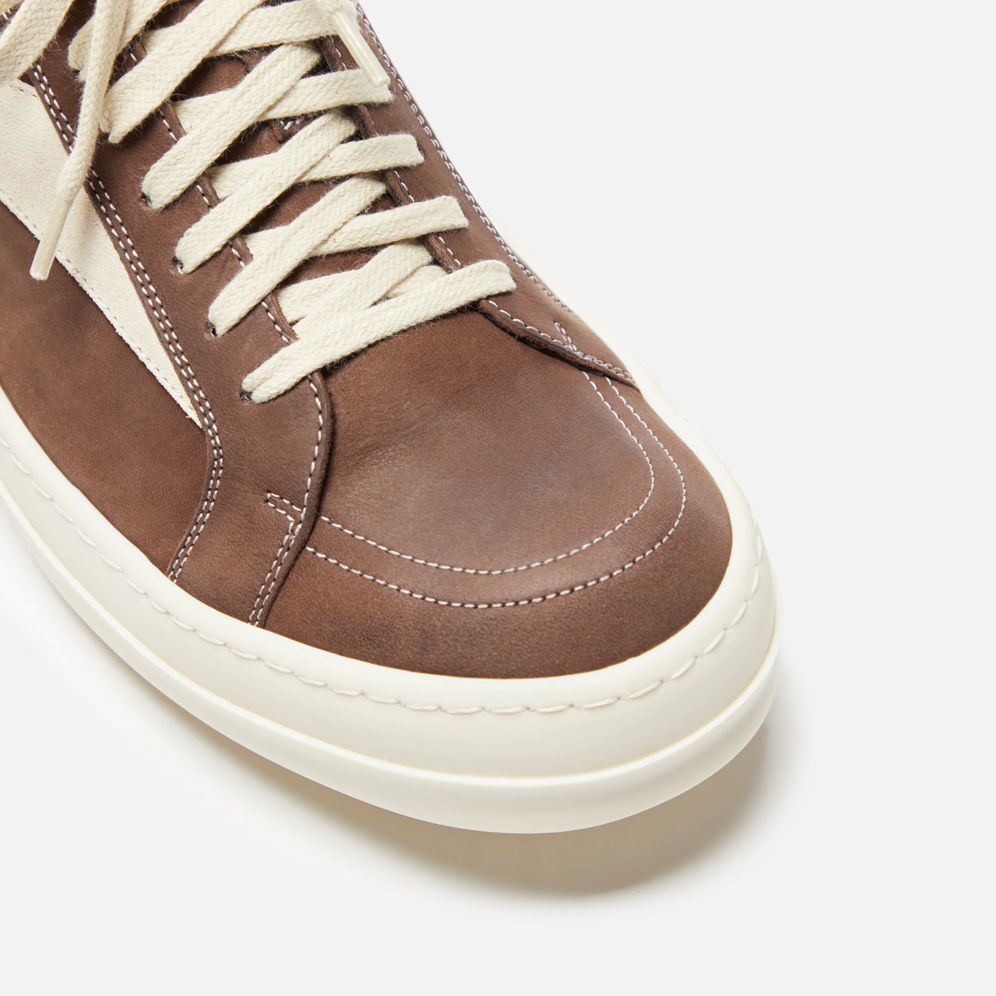 Rick Owens Vintage Sneakers - Brown / Milk / Milk - Image 5
