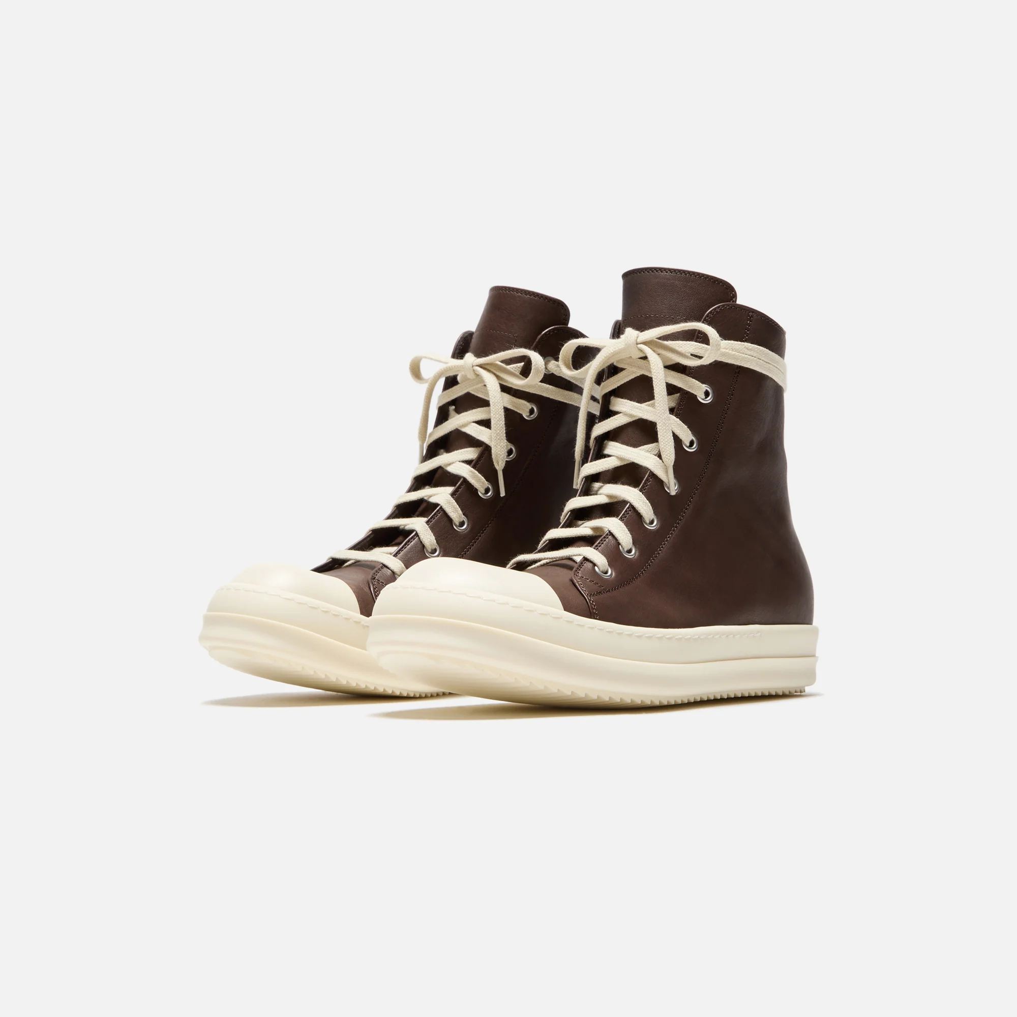 Rick Owens Porterville Sneakers - Saddle / Milk - Image 2