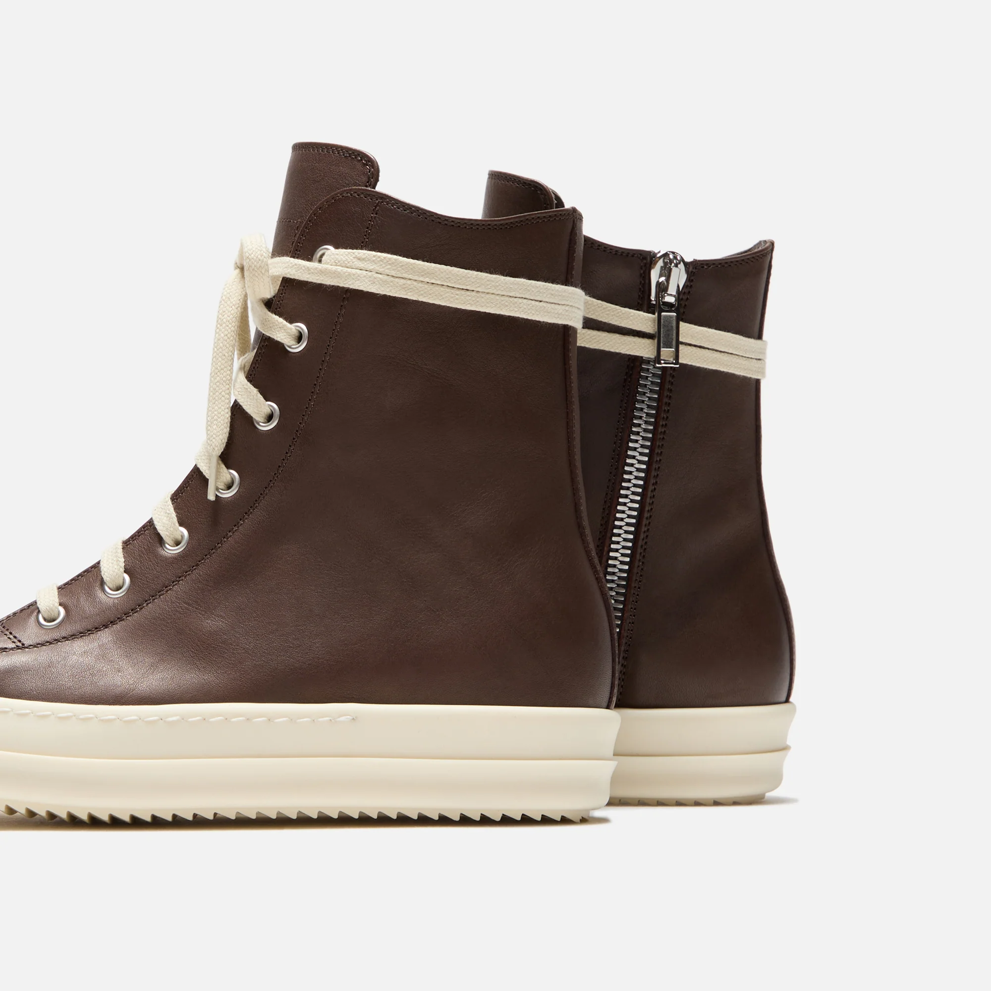 Rick Owens Porterville Sneakers - Saddle / Milk - Image 3