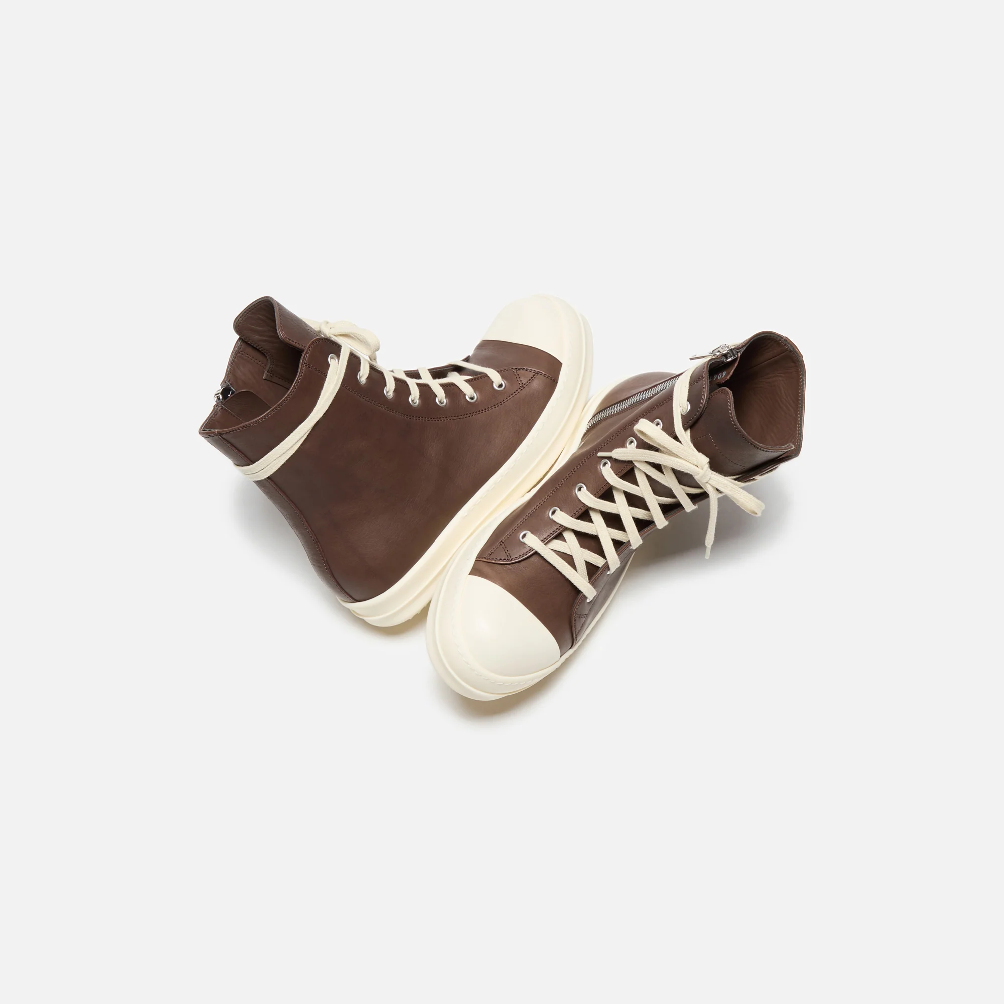 Rick Owens Porterville Sneakers - Saddle / Milk - Image 4