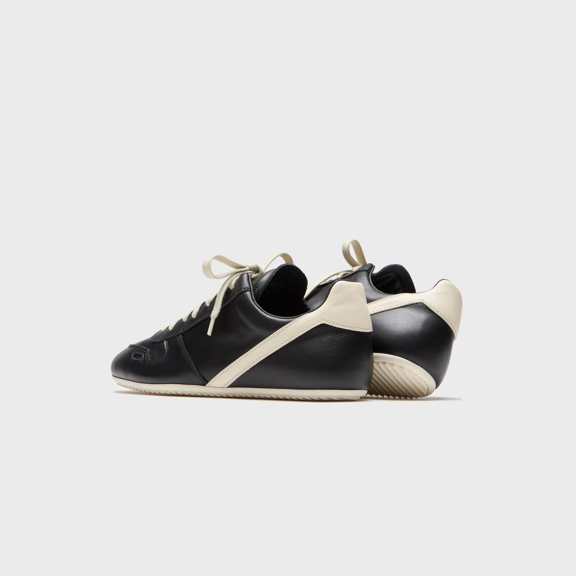 Rick Owens Concordians Minimal Sneaks - Black / Milk / Milk - Image 4