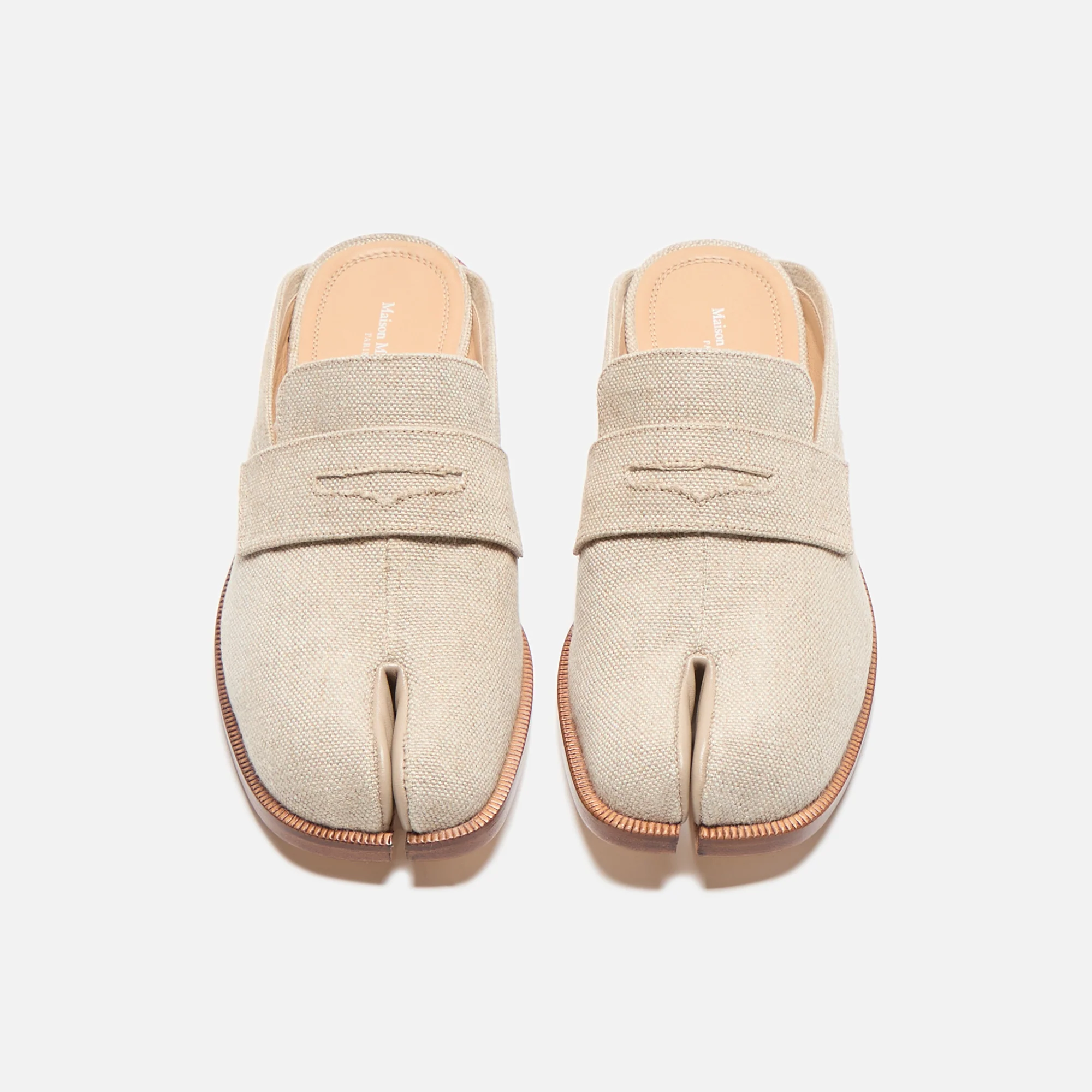 Maison Margiela WMNS Tabi City Loafer Mule - Natural - Image 4