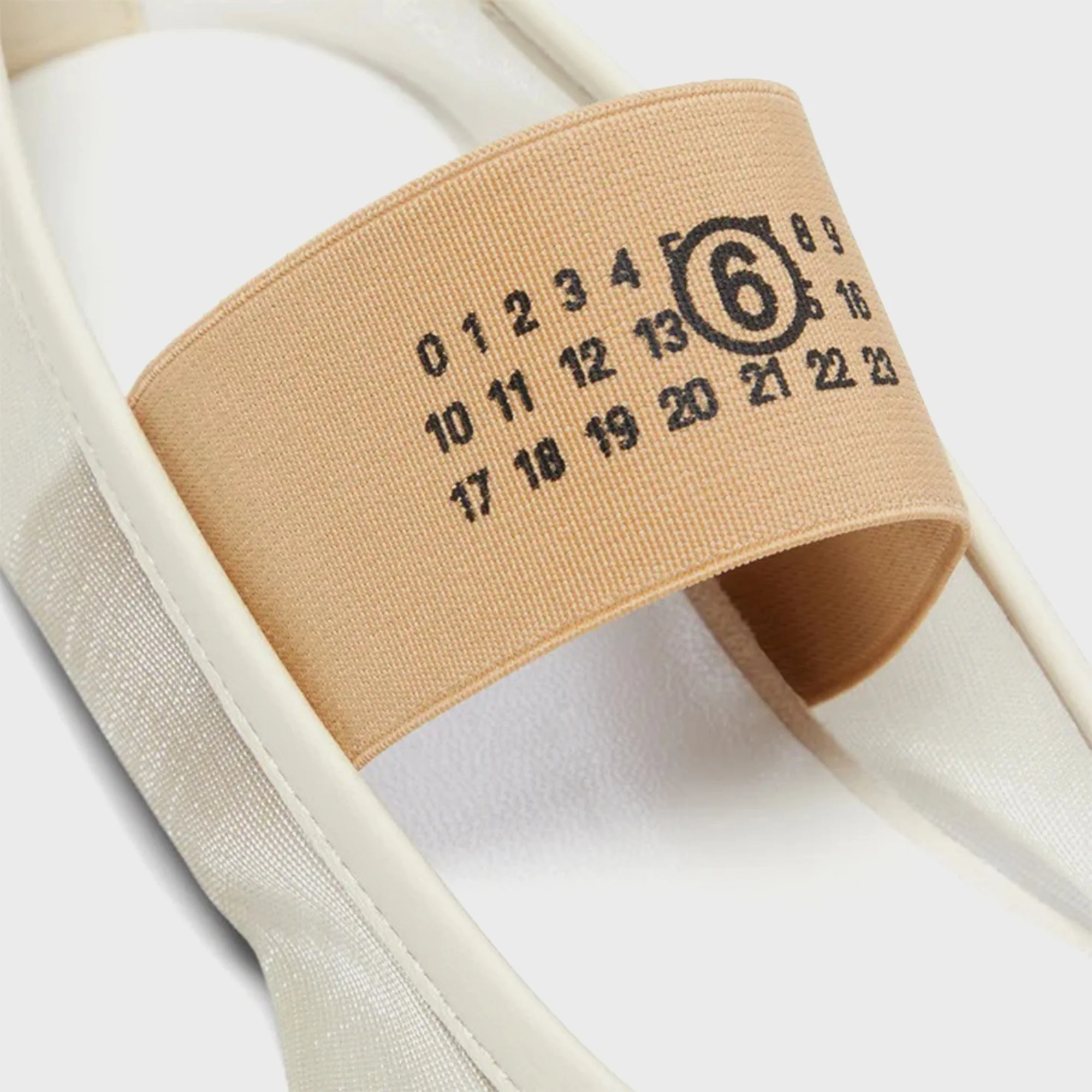 MM6 Maison Margiela WMNS Anatomic Numeric Ballerina - Bleached Sand - Image 6