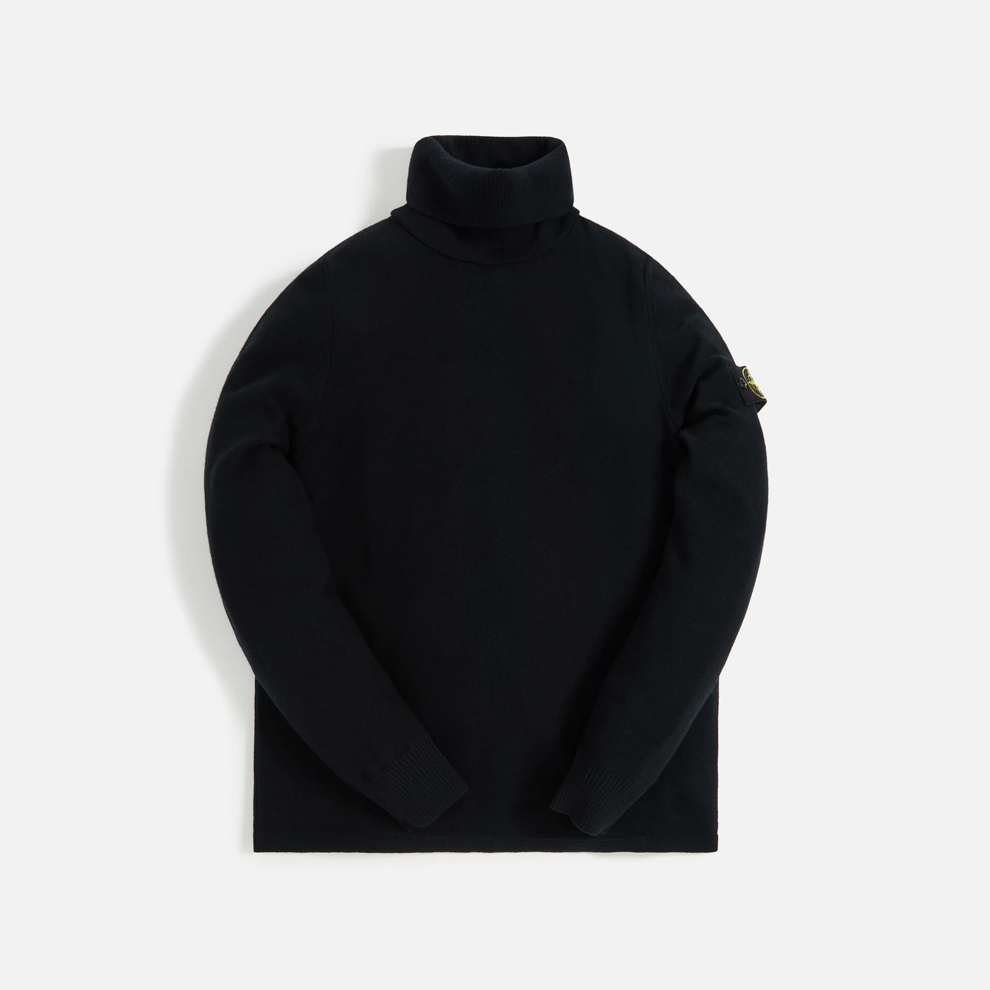 Stone Island Stretch Wool Turtleneck Sweater - Black - Image 3
