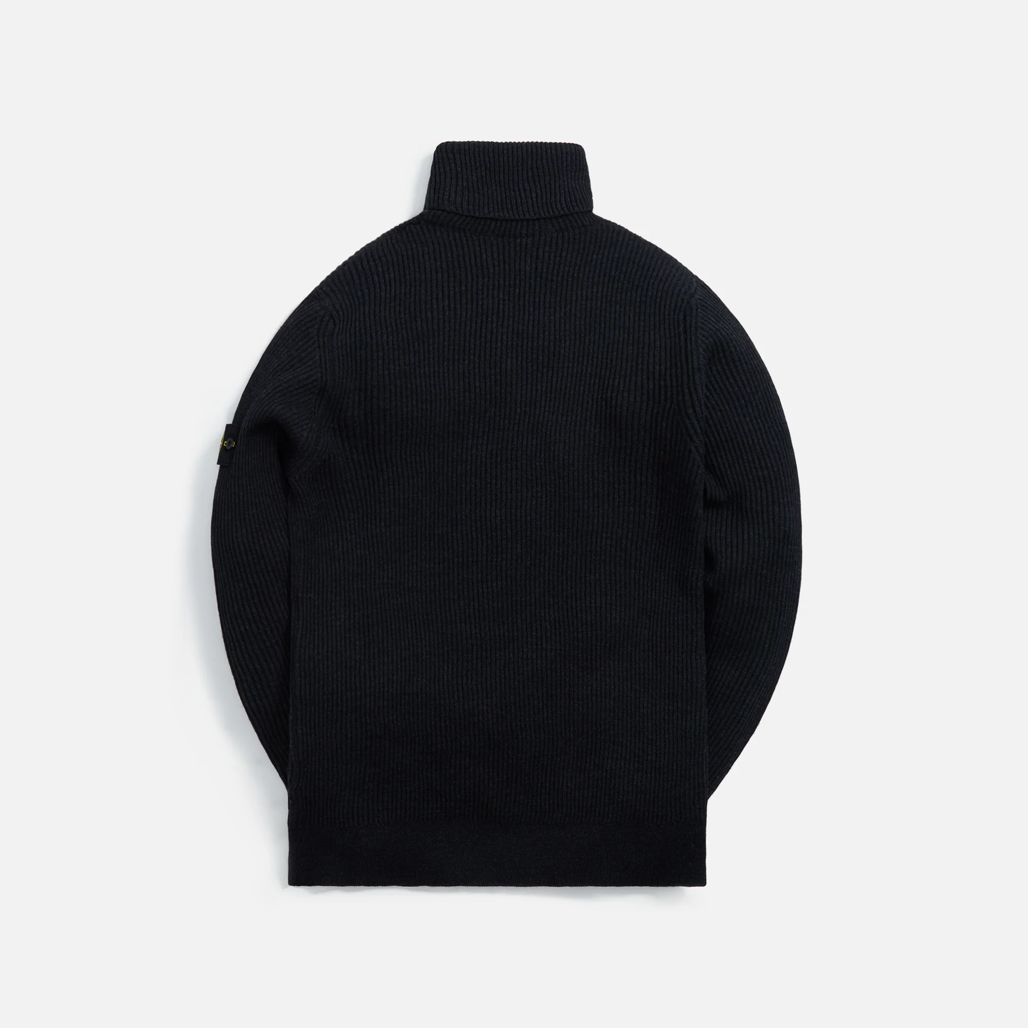 Stone Island Full Rib Wool Turtleneck - Charcoal - Image 2