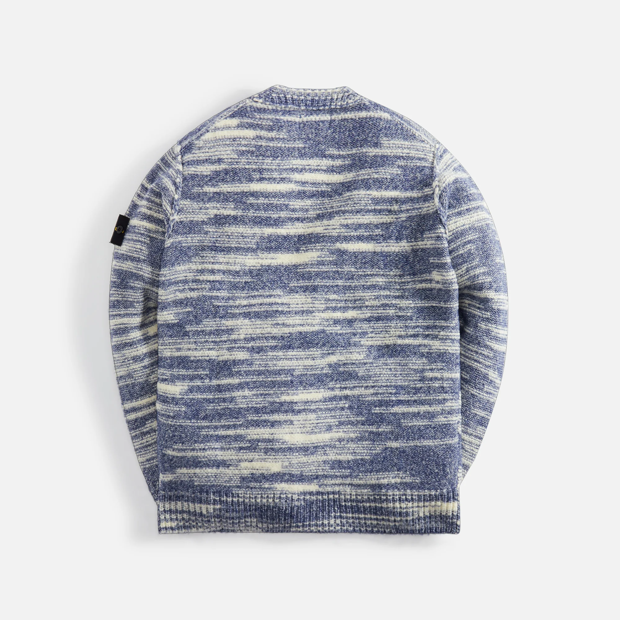 Stone Island Wool Nylon Yarn Cardigan - Bright Blue - Image 2