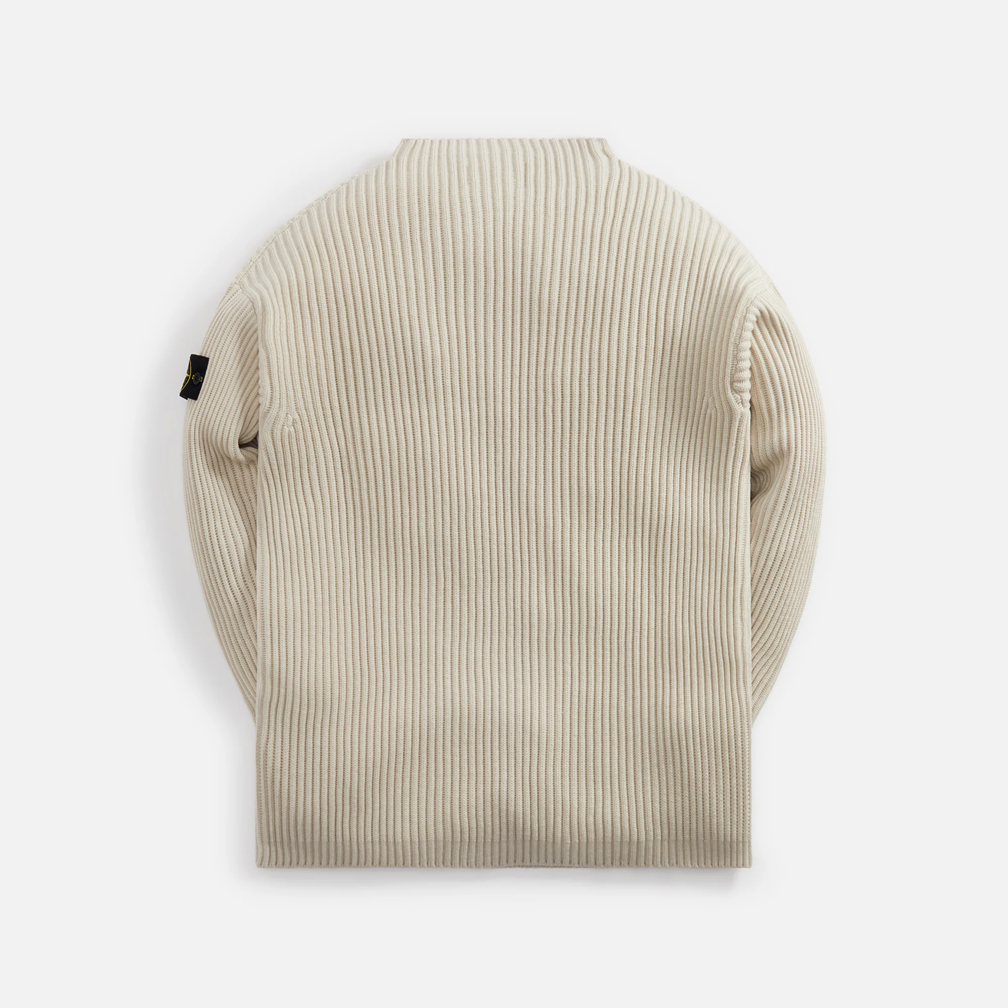 Stone Island Full Rib Wool Mockneck - Plaster - Image 2