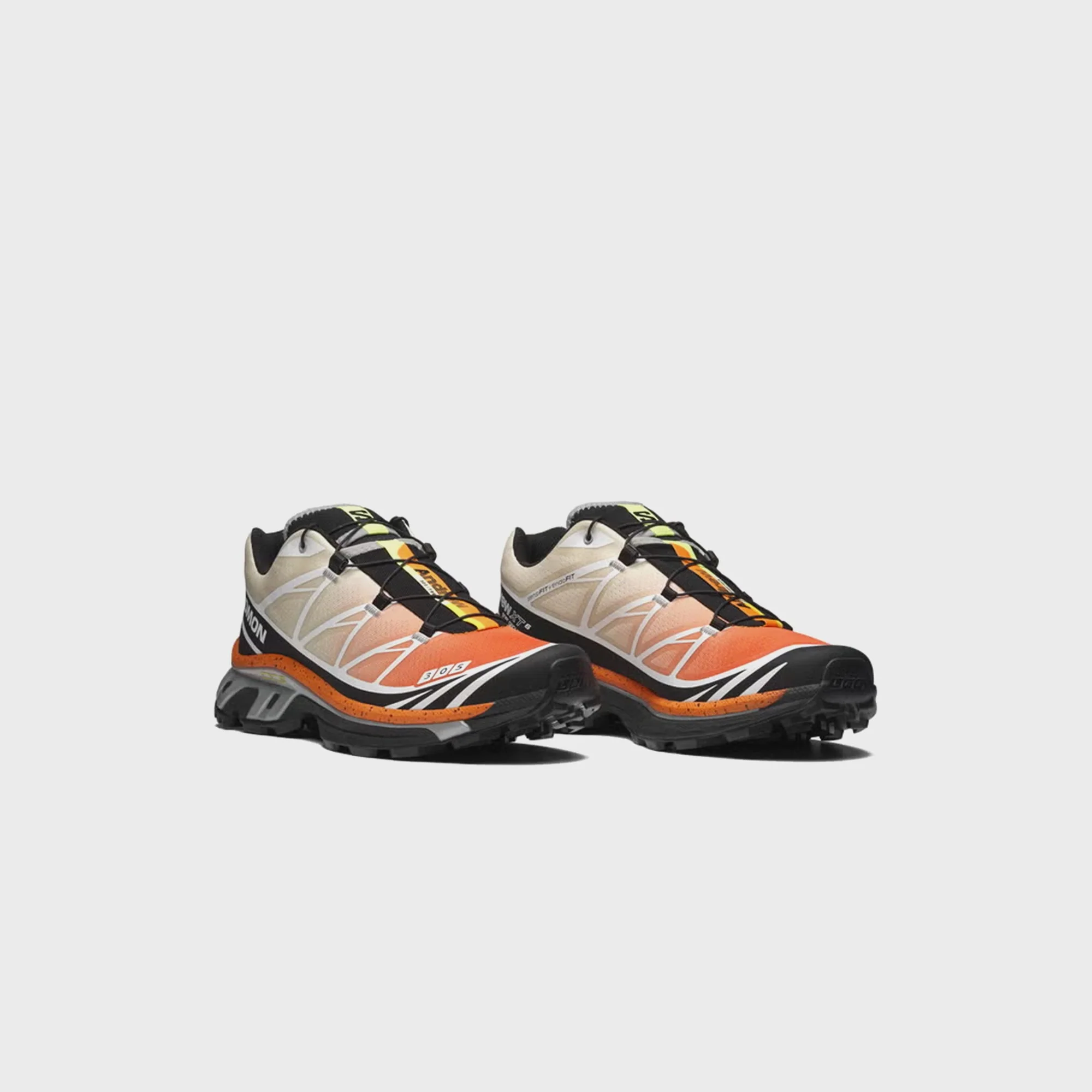 Salomon x Andrew XT-6 - Shocking Orange / Transparent Yellow / Black - Image 2