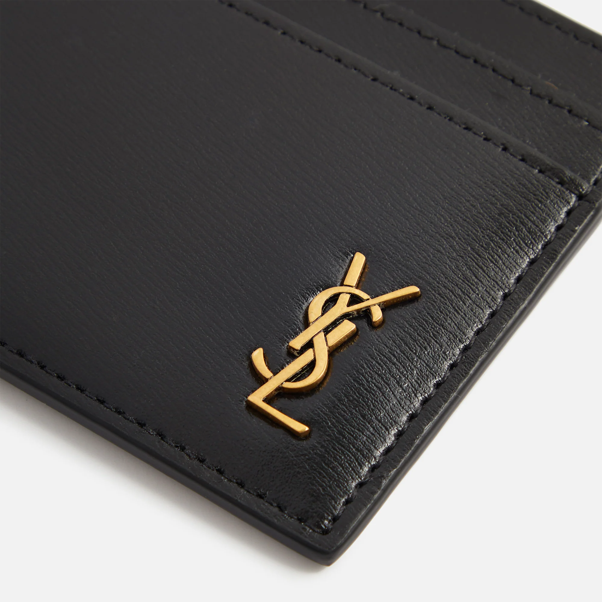 Saint Laurent YSL Credit Card Holder - Black - Image 3