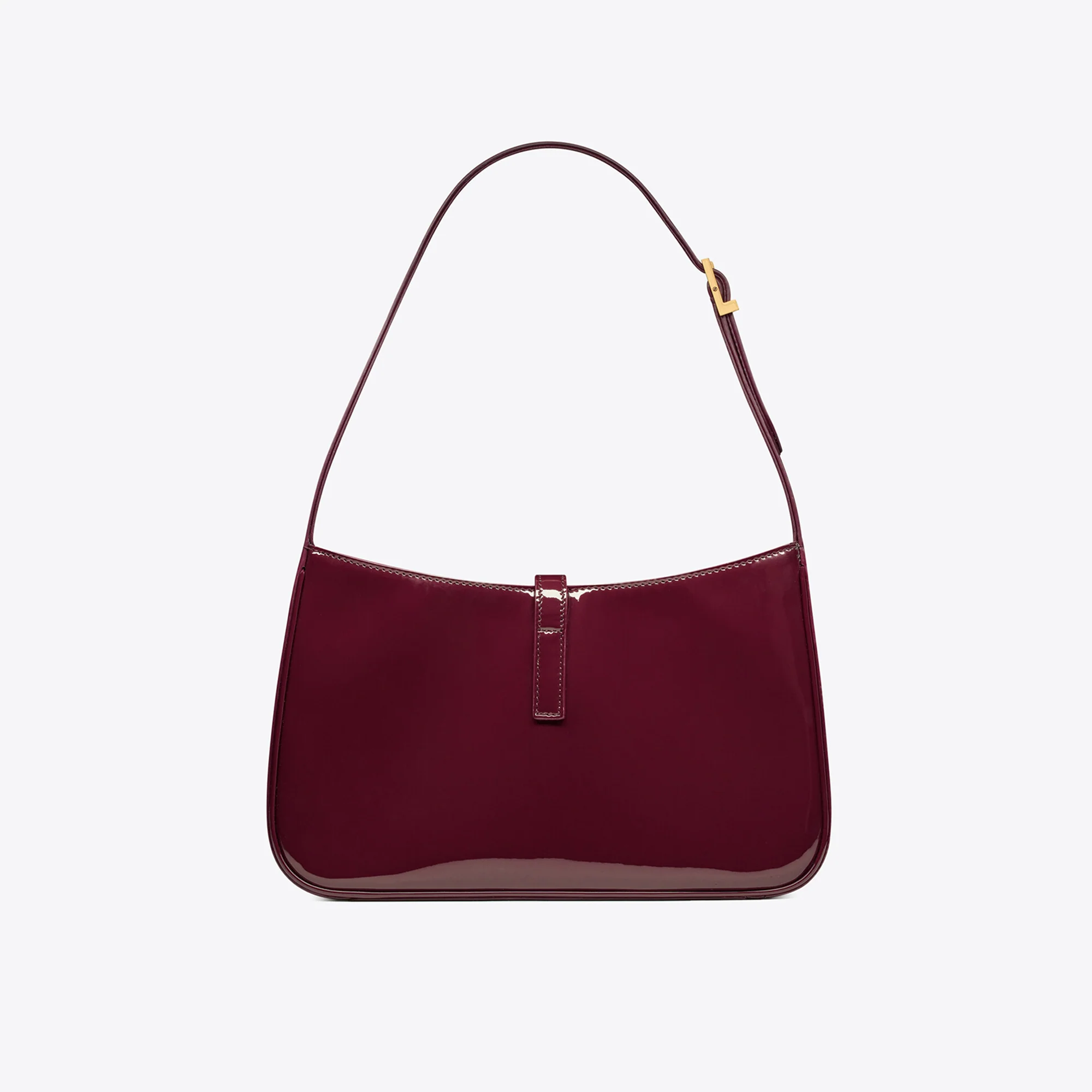 Saint Laurent Le 5A7 Hobo Shoulder Bag - Dark Red Wine - Image 2