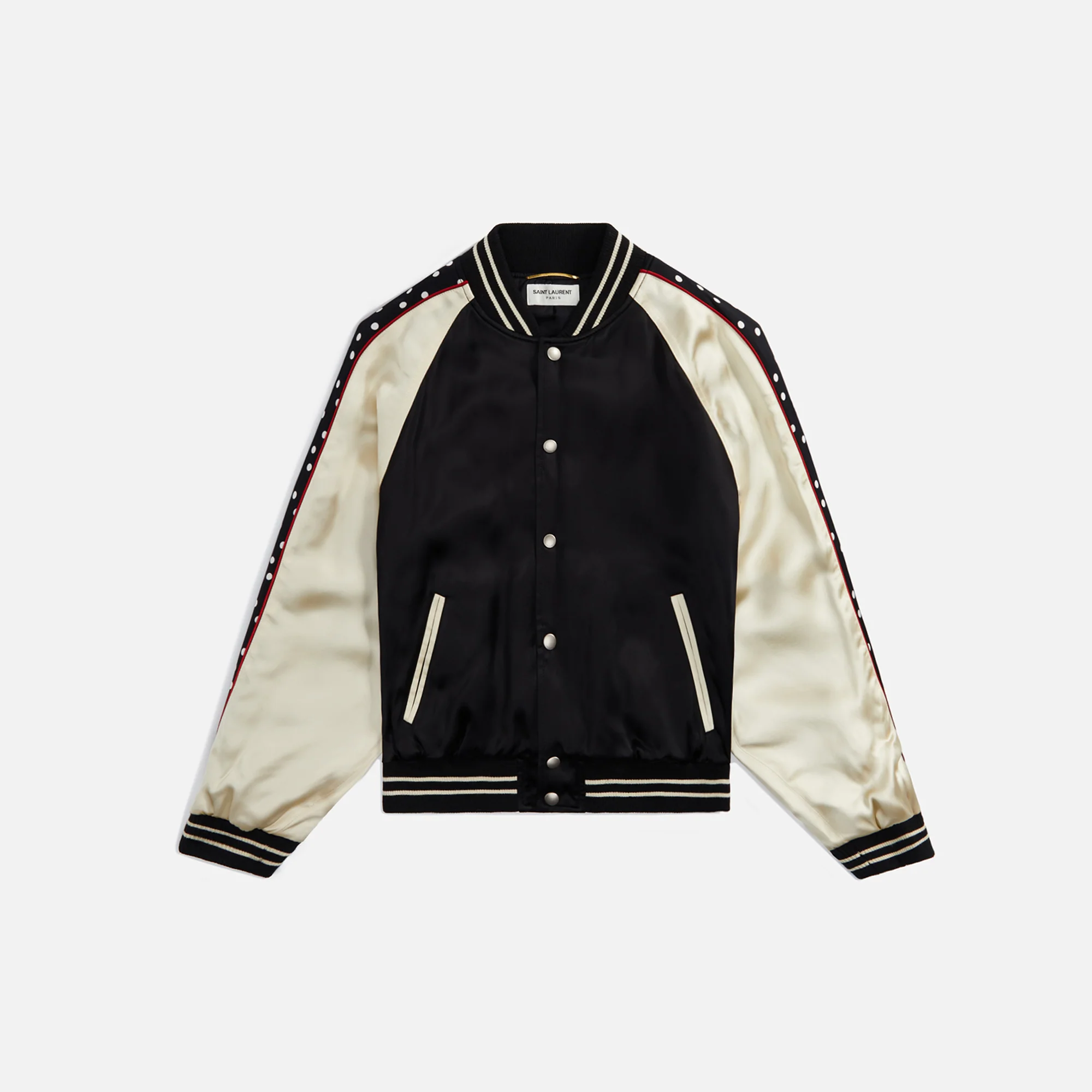 Saint Laurent Teddy Manches Raglan Jacket - Noir