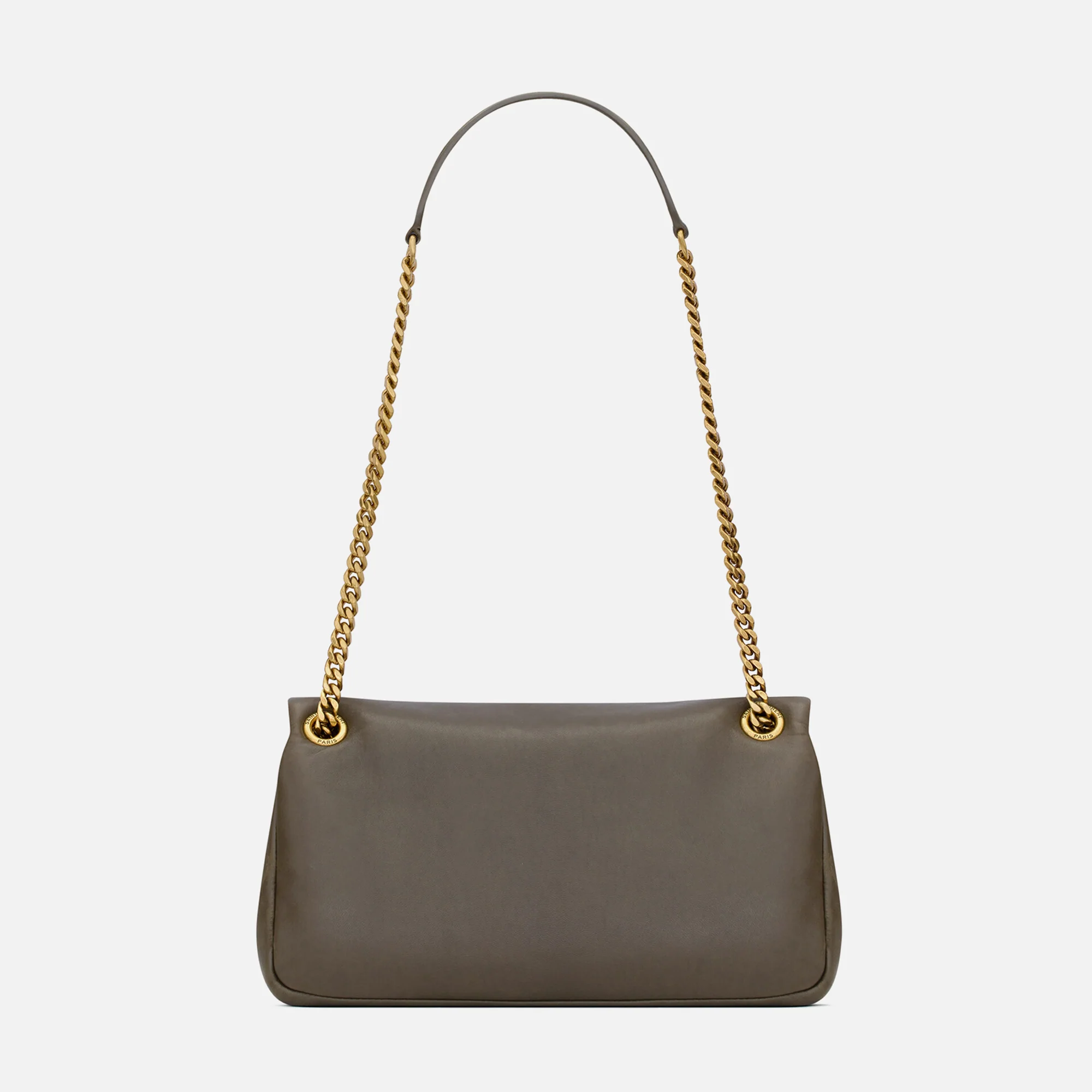 Saint Laurent Calypso Chain Puffer Bag - Light Musk - Image 2